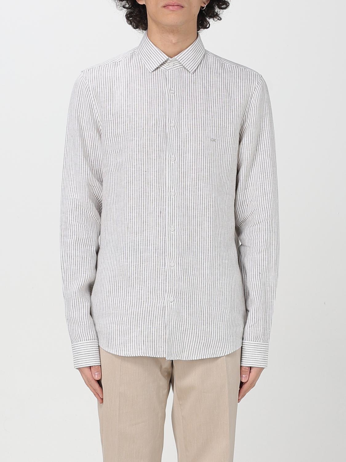 Calvin Klein Shirt Men Color Green In Green