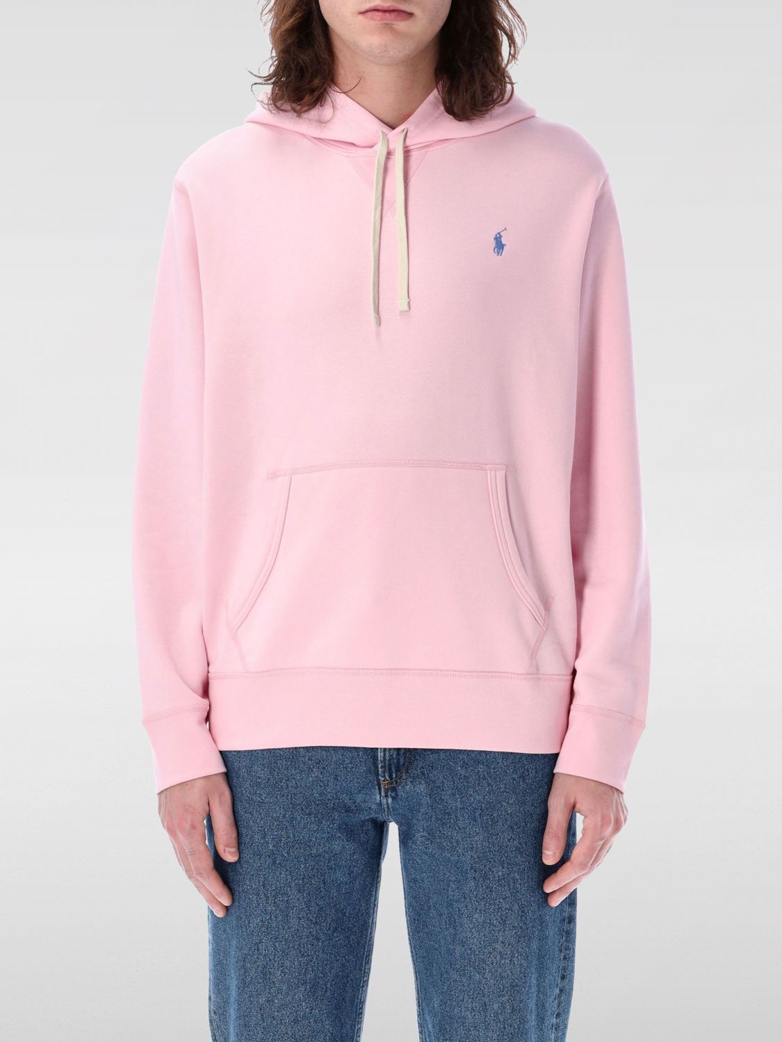 Shop Polo Ralph Lauren Sweatshirt Men Color Pink
