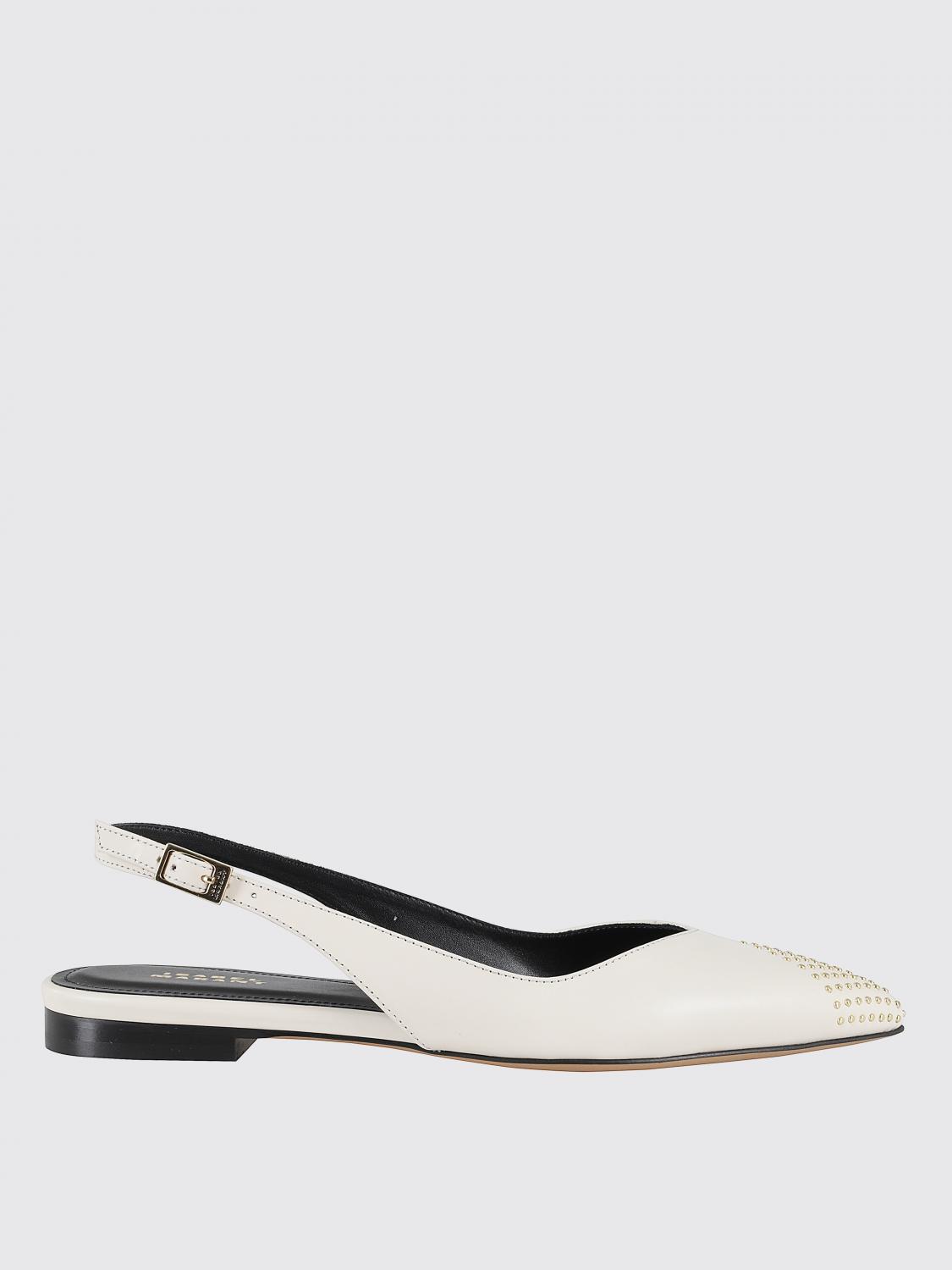 Isabel Marant Branee Studded Leather Slingback Flats