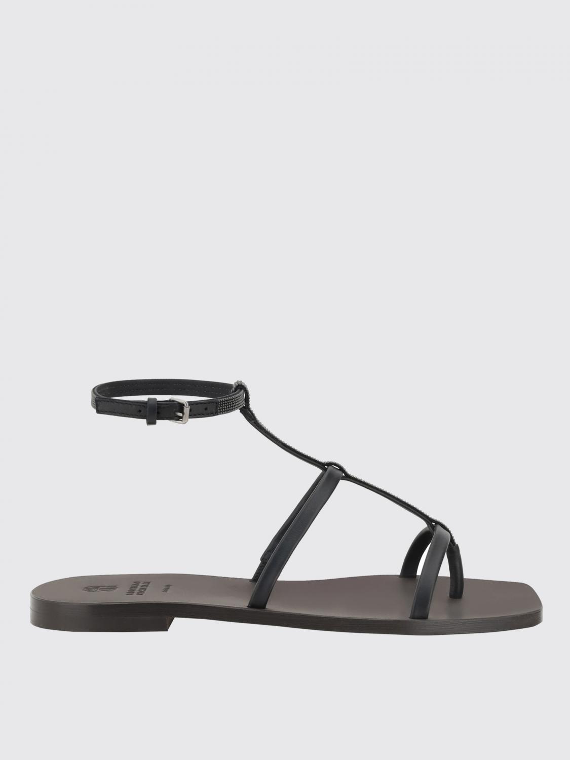 Brunello Cucinelli Flip-flop Sandals In Black