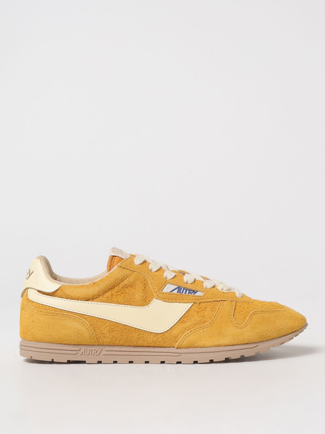 Autry Mineral Yellow Windspin Sneaker In Ocker