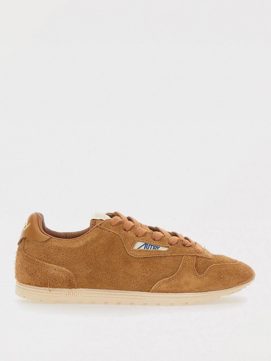 Autry 'windspin Low' Brown Sneaker With Logo On The Side And On The Heel In Brown