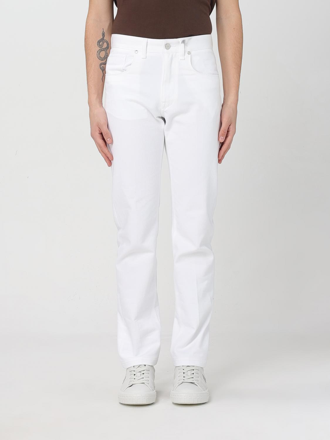 FENDI FENDI Jeans Men color White　フェンディ ジーンズ メンズ カラー ホワイト