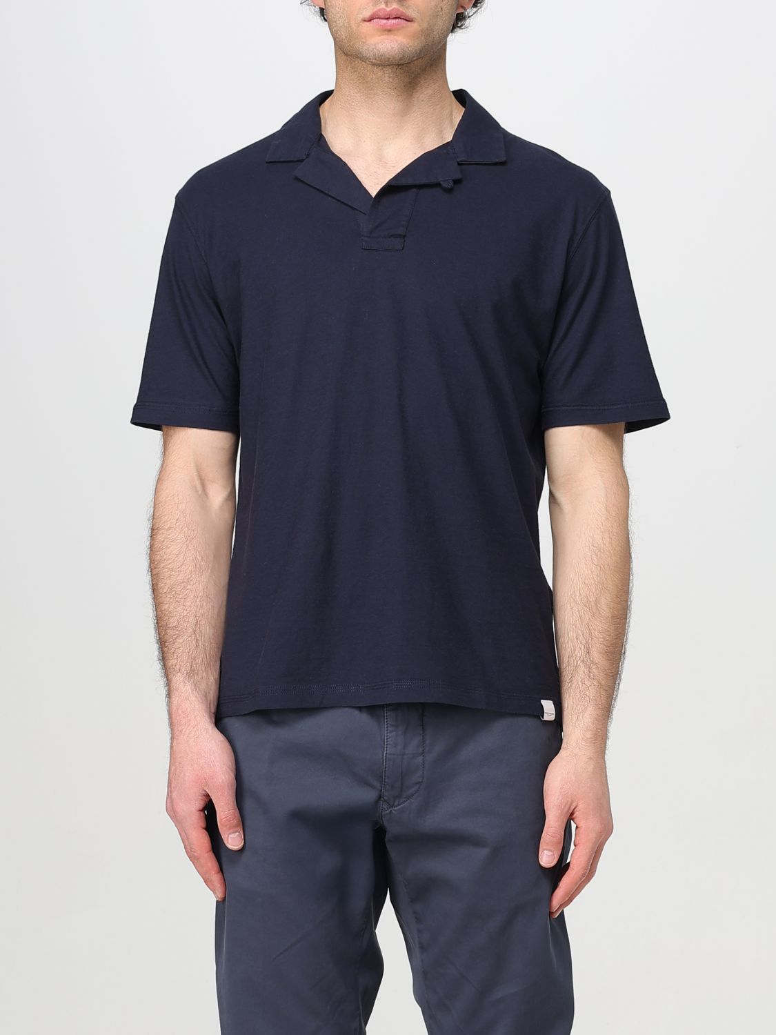 Shop Paolo Pecora Polo Shirt Men Color Blue