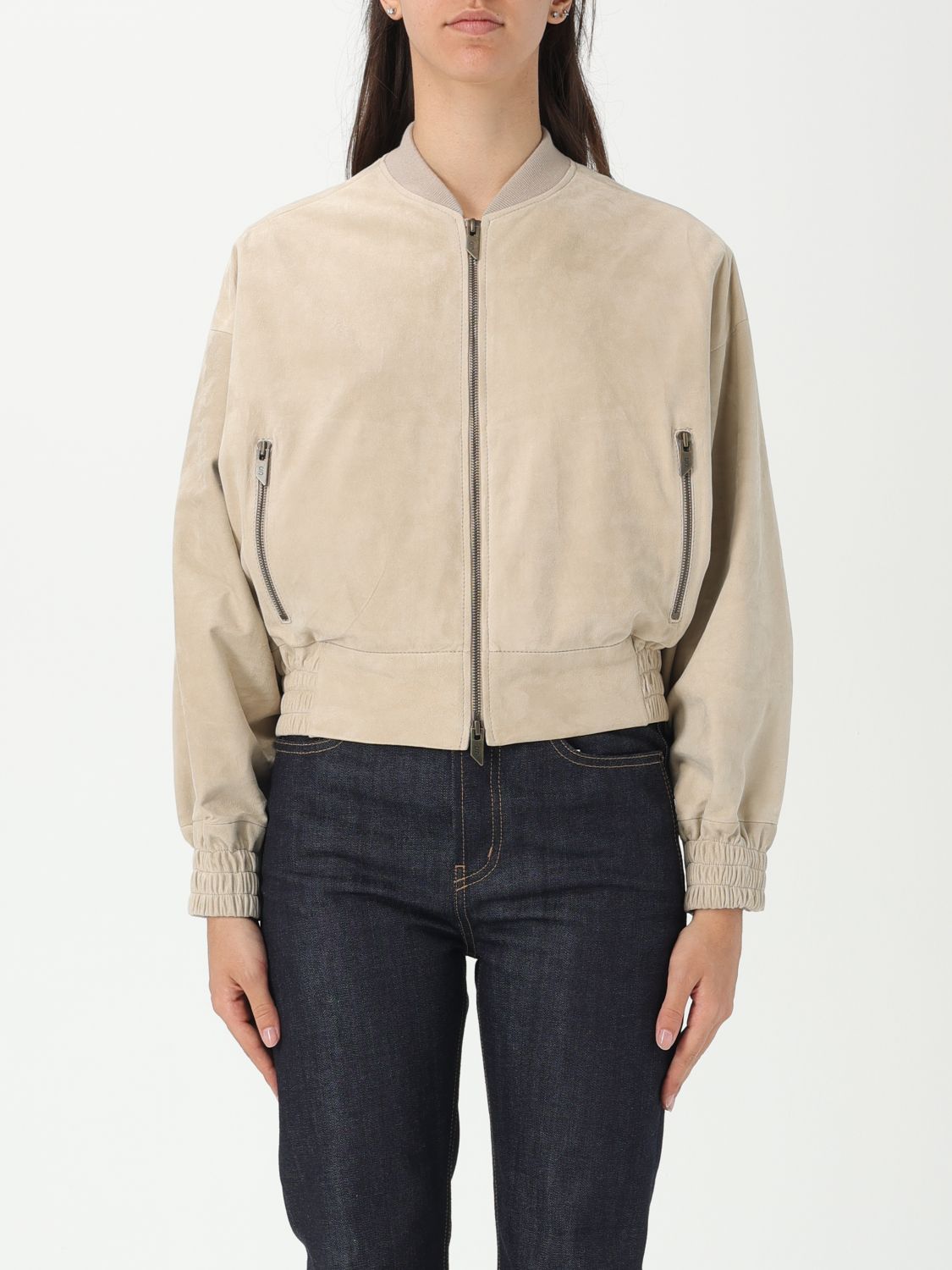 Salvatore Santoro Stone Leather Jacket In Grey