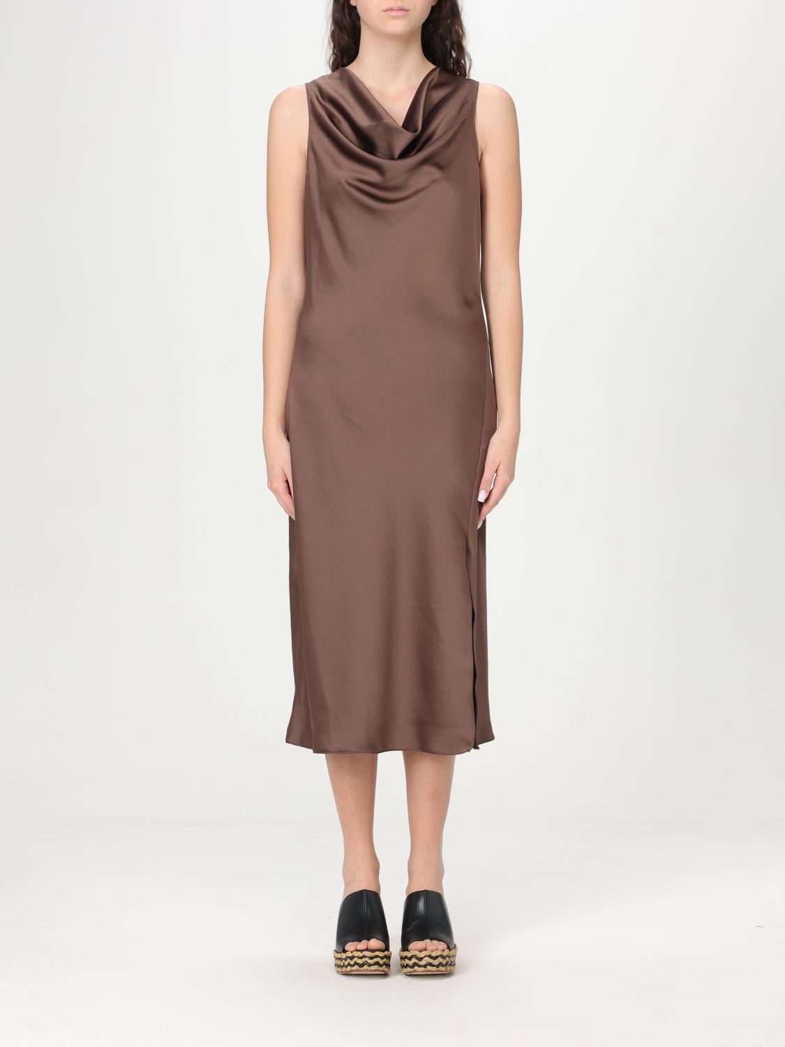 PATRIZIA PEPE DRESS PATRIZIA PEPE WOMAN COLOR BROWN G79078032