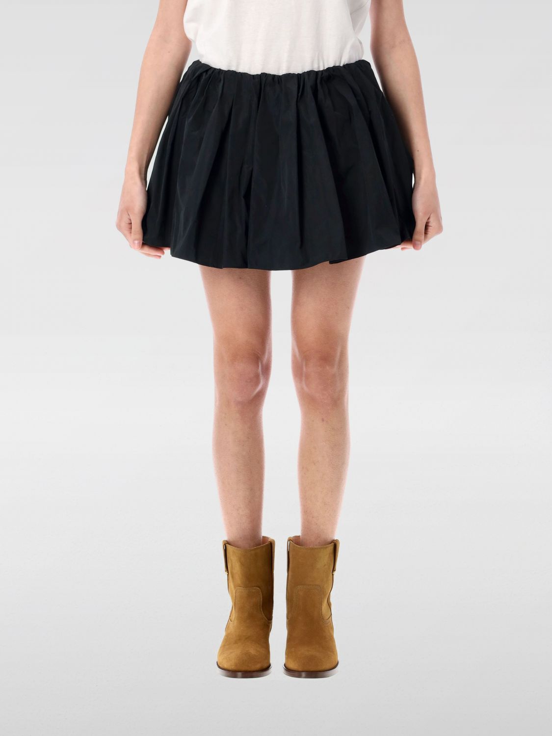 Jw Anderson Black Polyester Shorts Skirt Women In Black