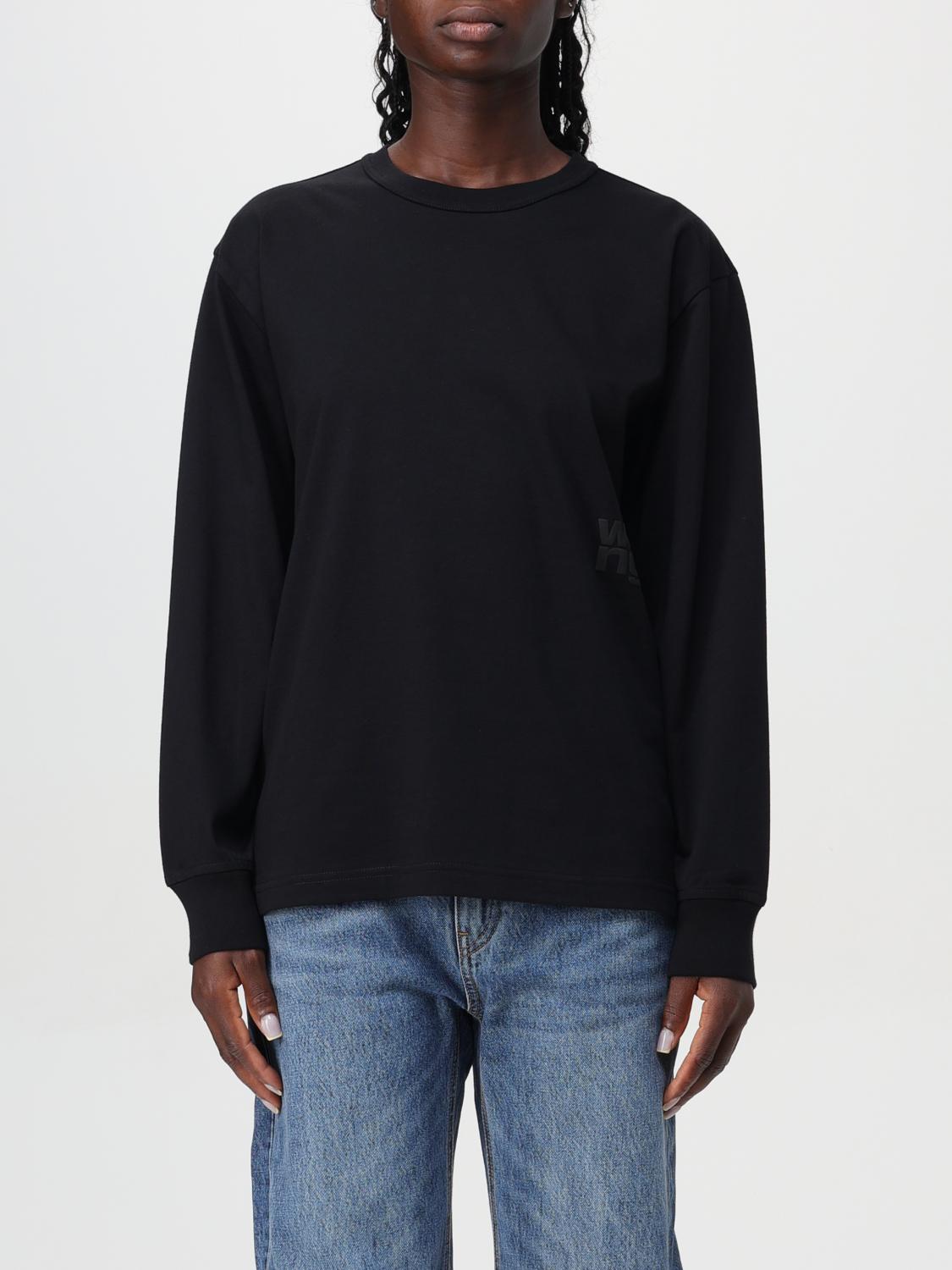Alexander Wang T T By Alexander Wang Essential Puff Logo T-shirt In Schwarz