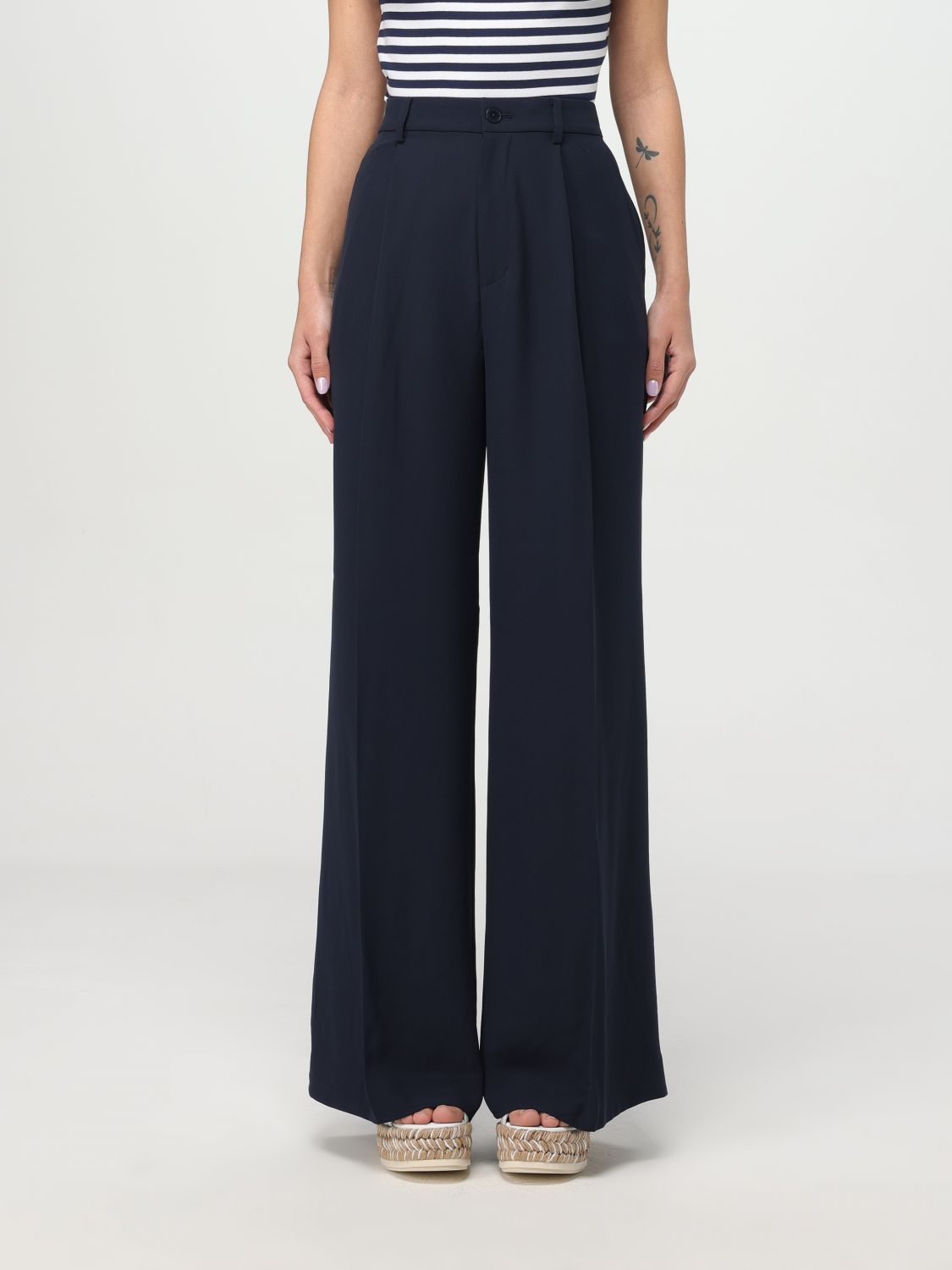 RALPH LAUREN PANTS LAUREN RALPH LAUREN WOMAN COLOR BLUE G79287009