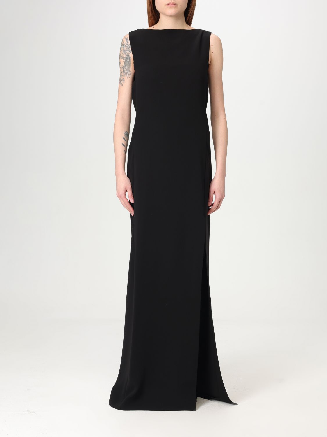 Max Mara Dress Woman Black In Black