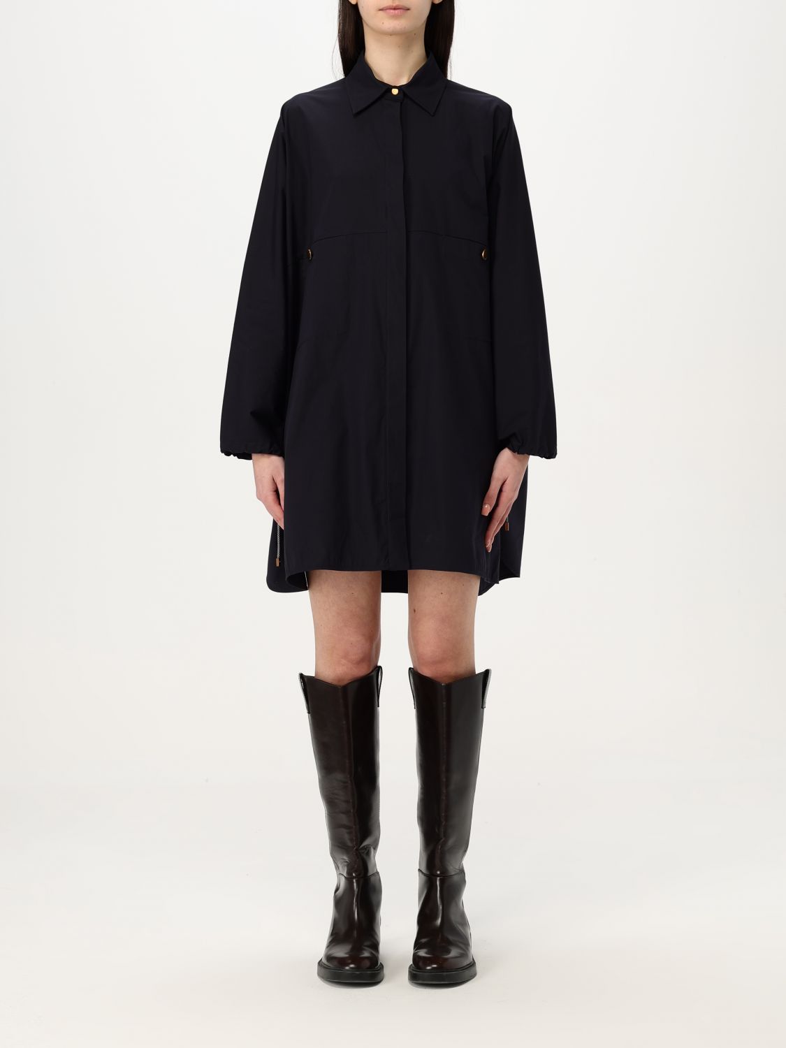 Max Mara Dress Woman Blue In Blue