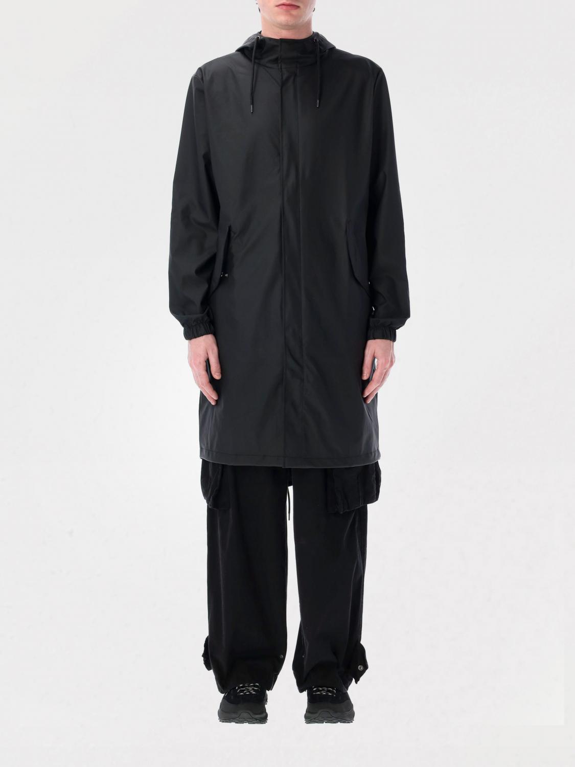 Rains Men's Fishtail Parka In Black