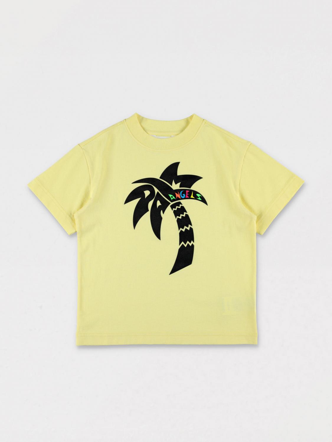 Palm Angels T-shirt Kids Color Yellow In Yellow