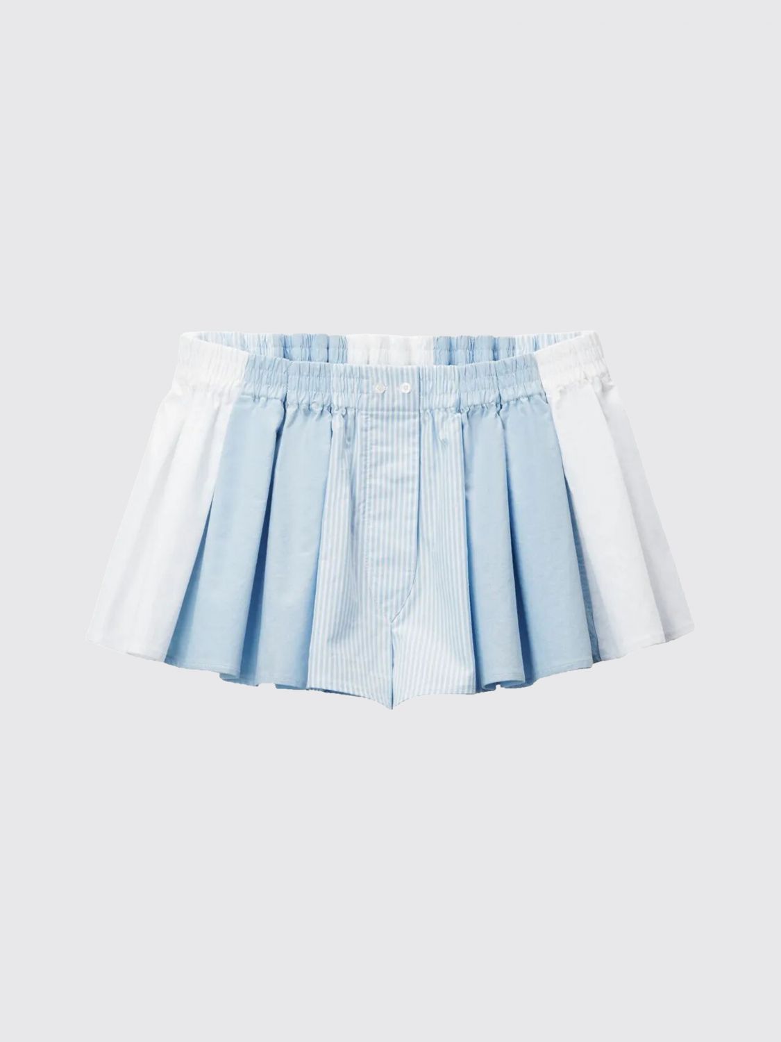 Alexander Wang Pleated Shorts In Blue