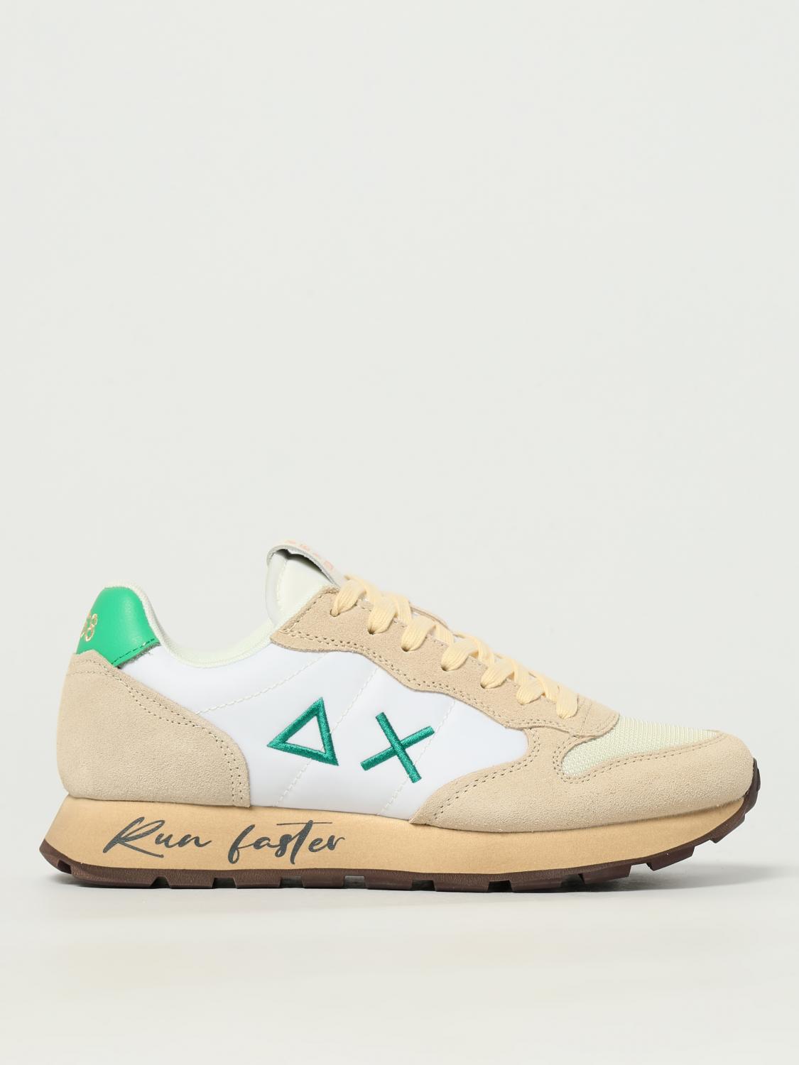 Sun68 Sneakers Tom Vintage In Camoscio E Mesh