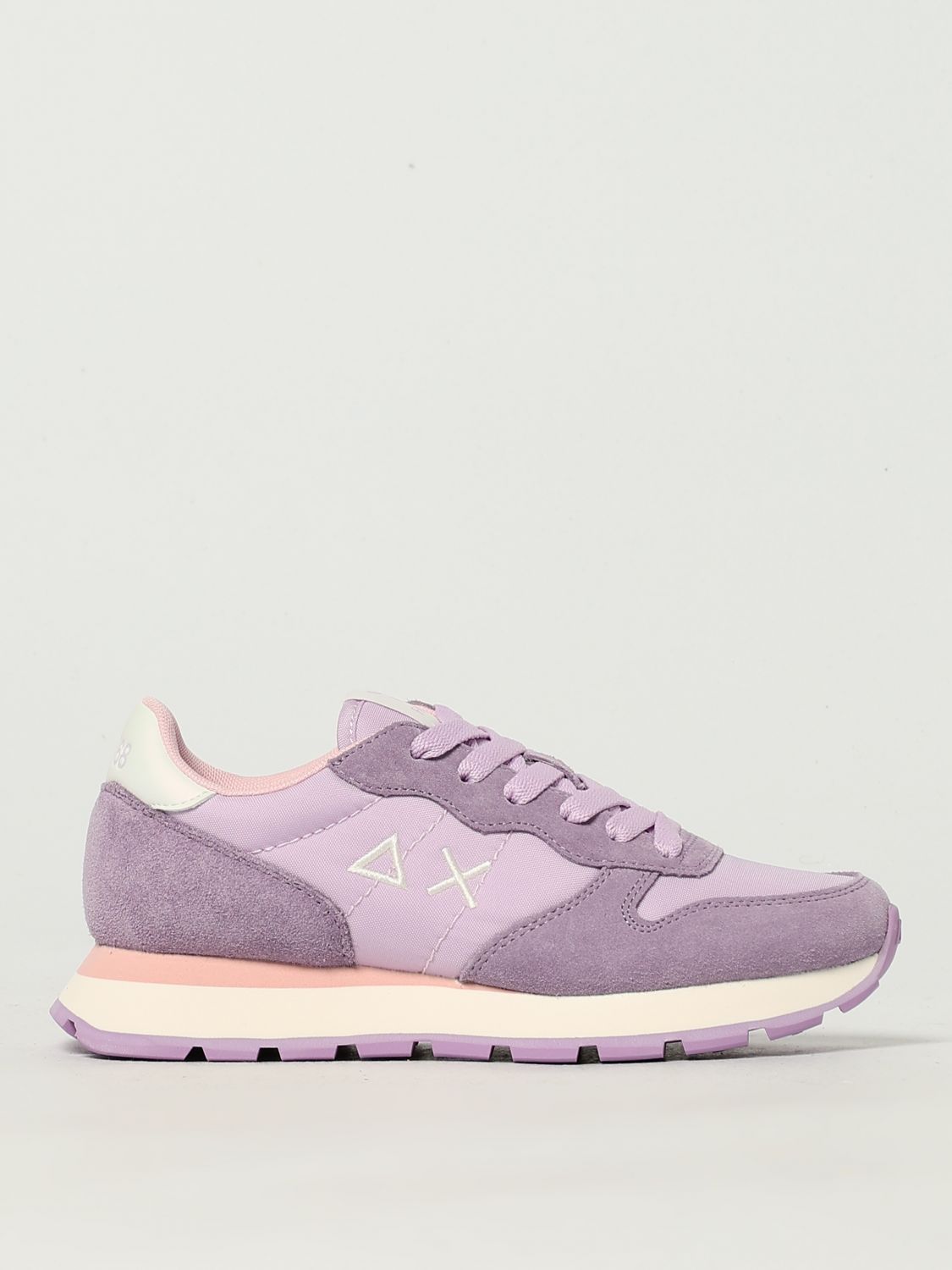 Sun68 Sneakers In Camoscio E Mesh