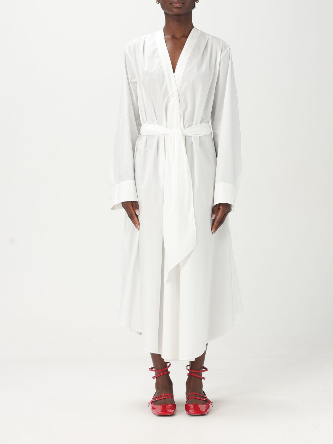 Shop Forte Forte Dress Woman Color White