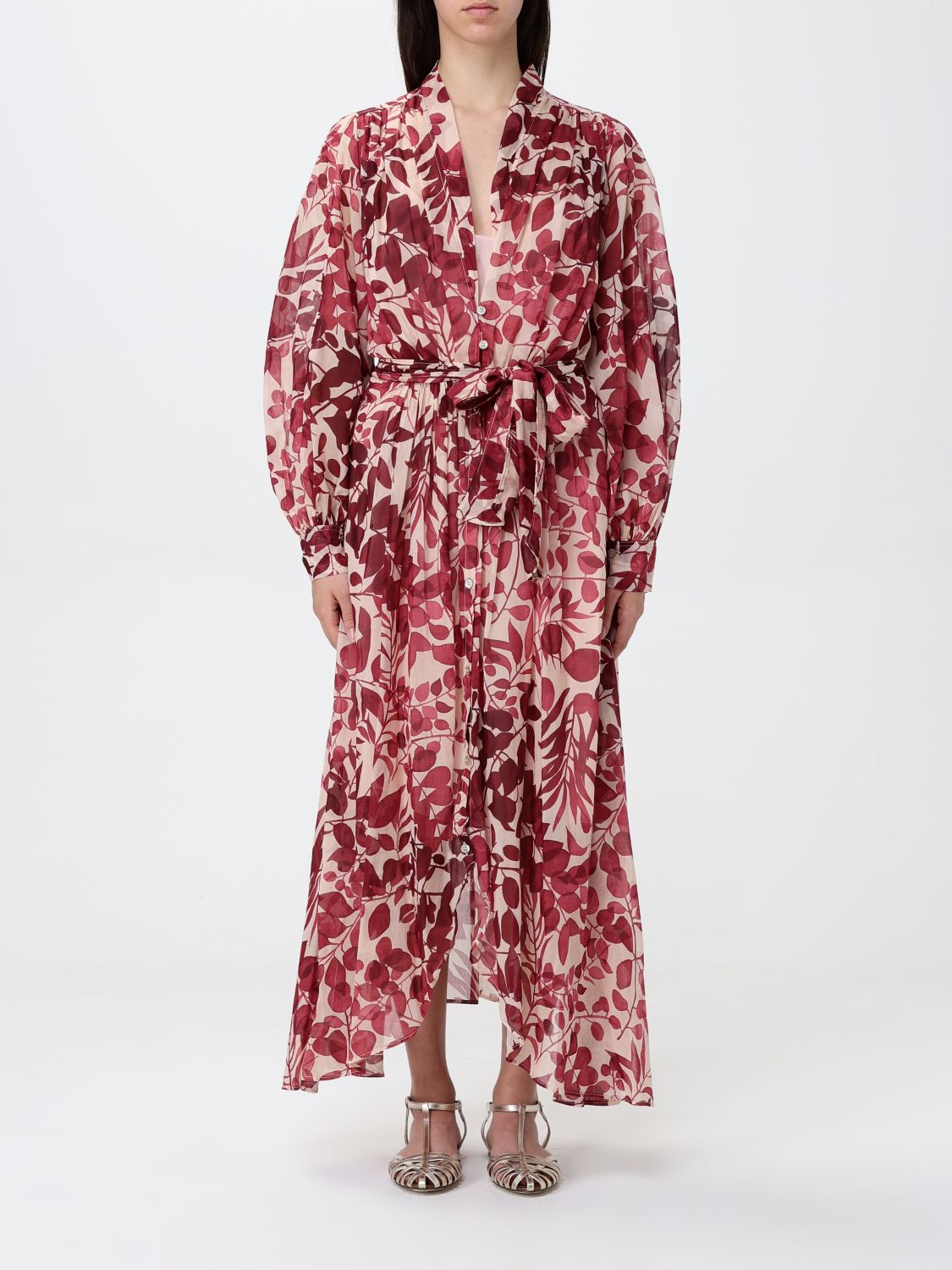 Shop Forte Forte Dress Woman Color Laque