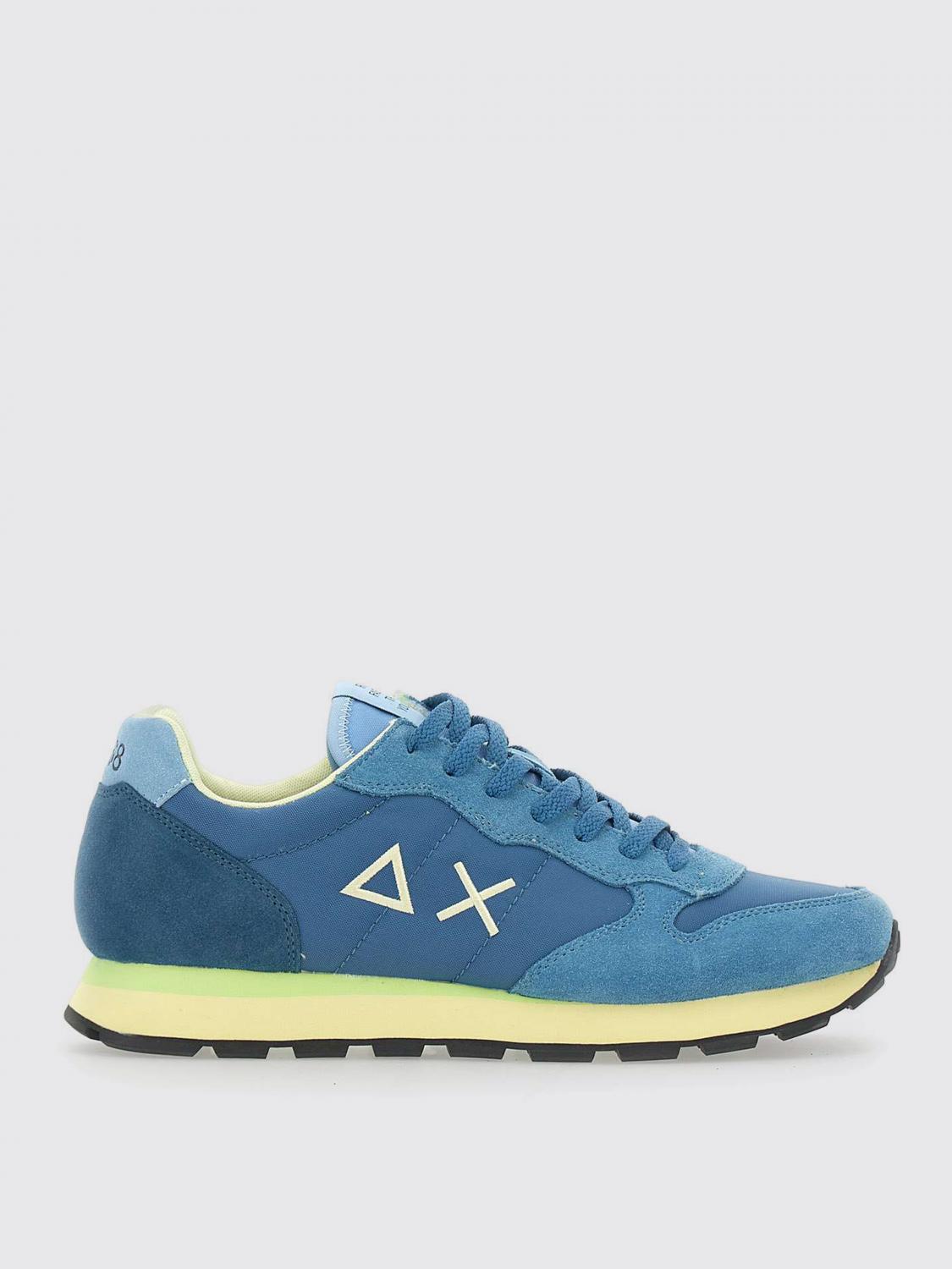 Sun 68 Suede Sneakers In Blue