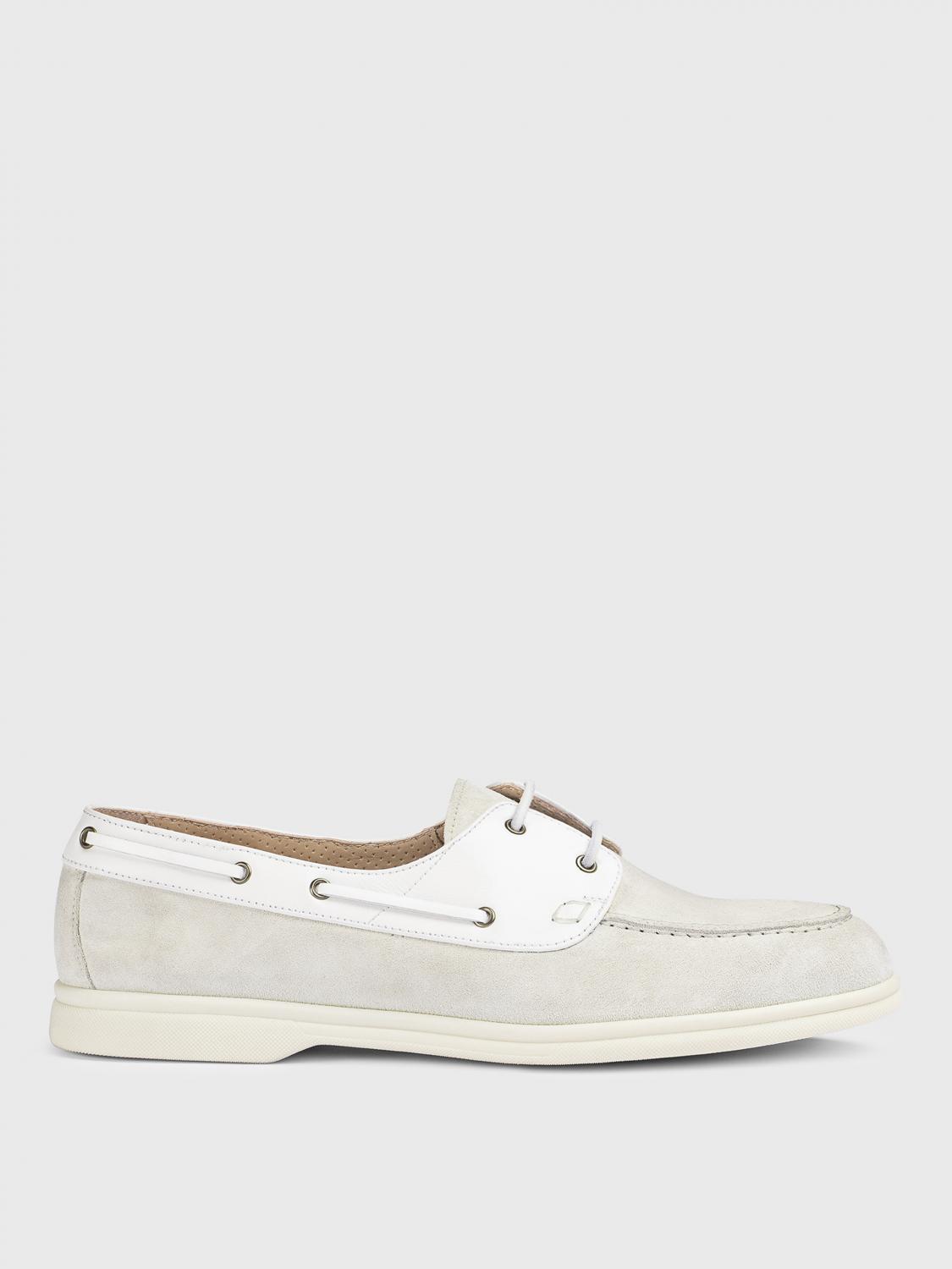 Doucal's Suede Brogues In White