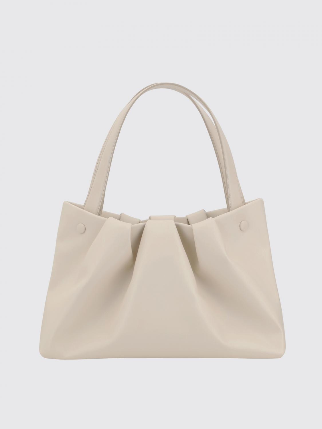 Themoirè Athena Shoulder Bag In Vegan Leather In Blush Pink