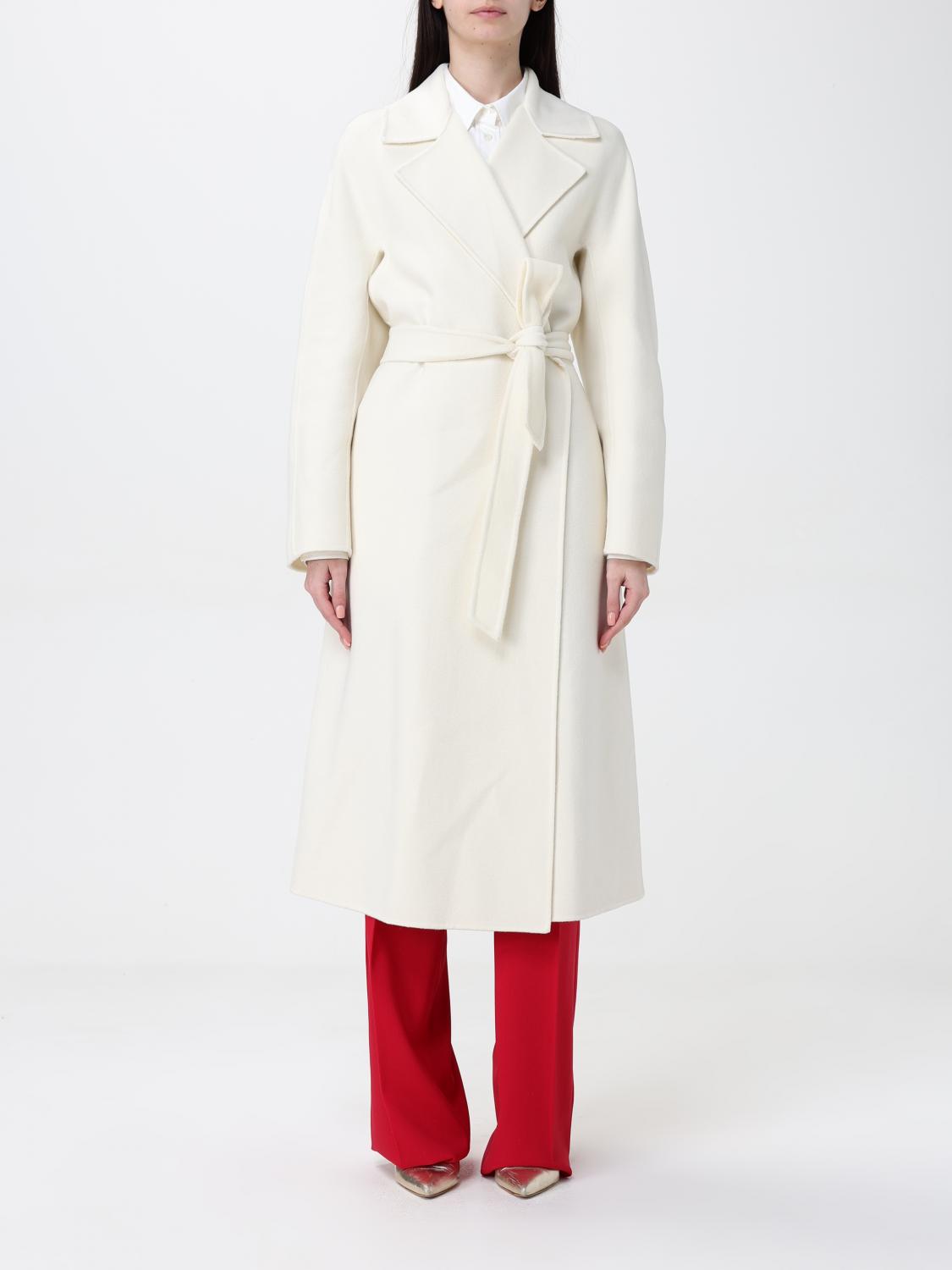 Shop Max Mara Coat Studio Woman Color White