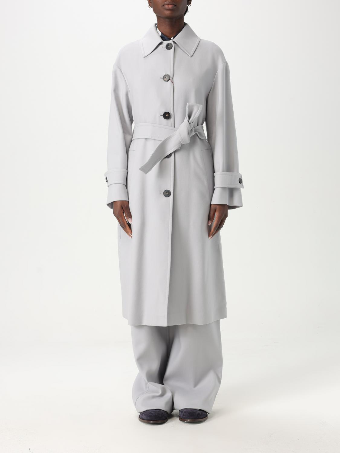 Max Mara Studio Jacket Woman Grey In Grey