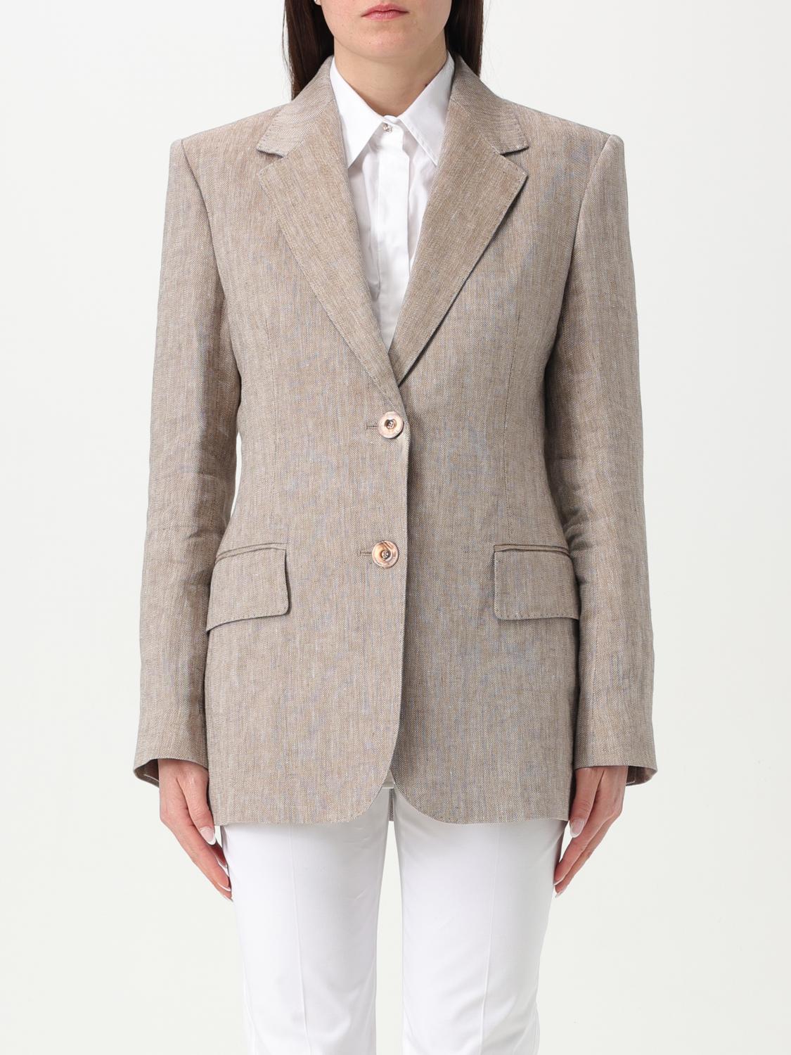 Blazer Woman color Leather - Max Mara Studio - Modalova