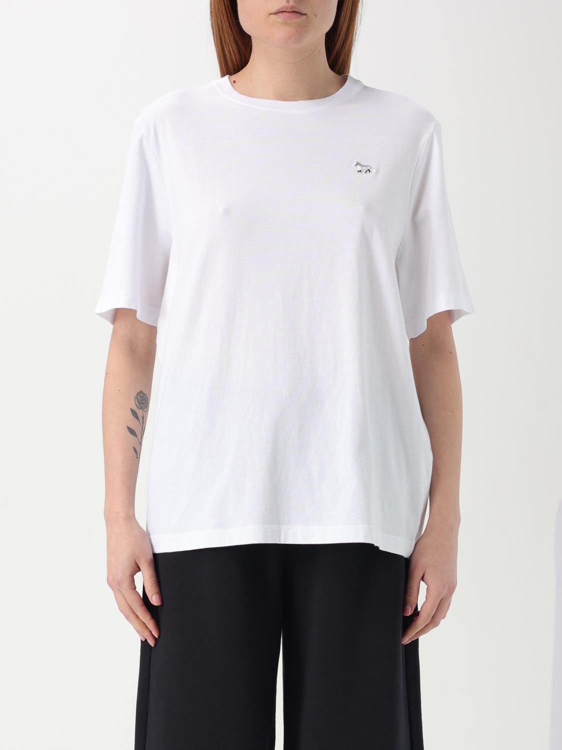 Shop Maison Kitsuné T-shirt Woman Color White In Weiss