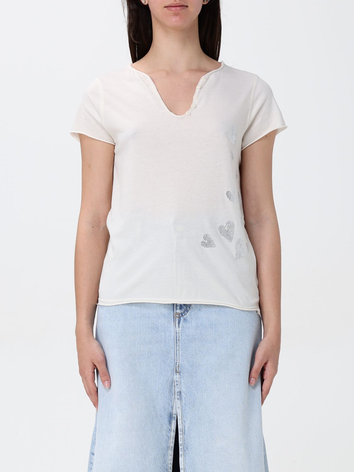 Zadig & Voltaire T-shirt  Woman Color Beige In Beige
