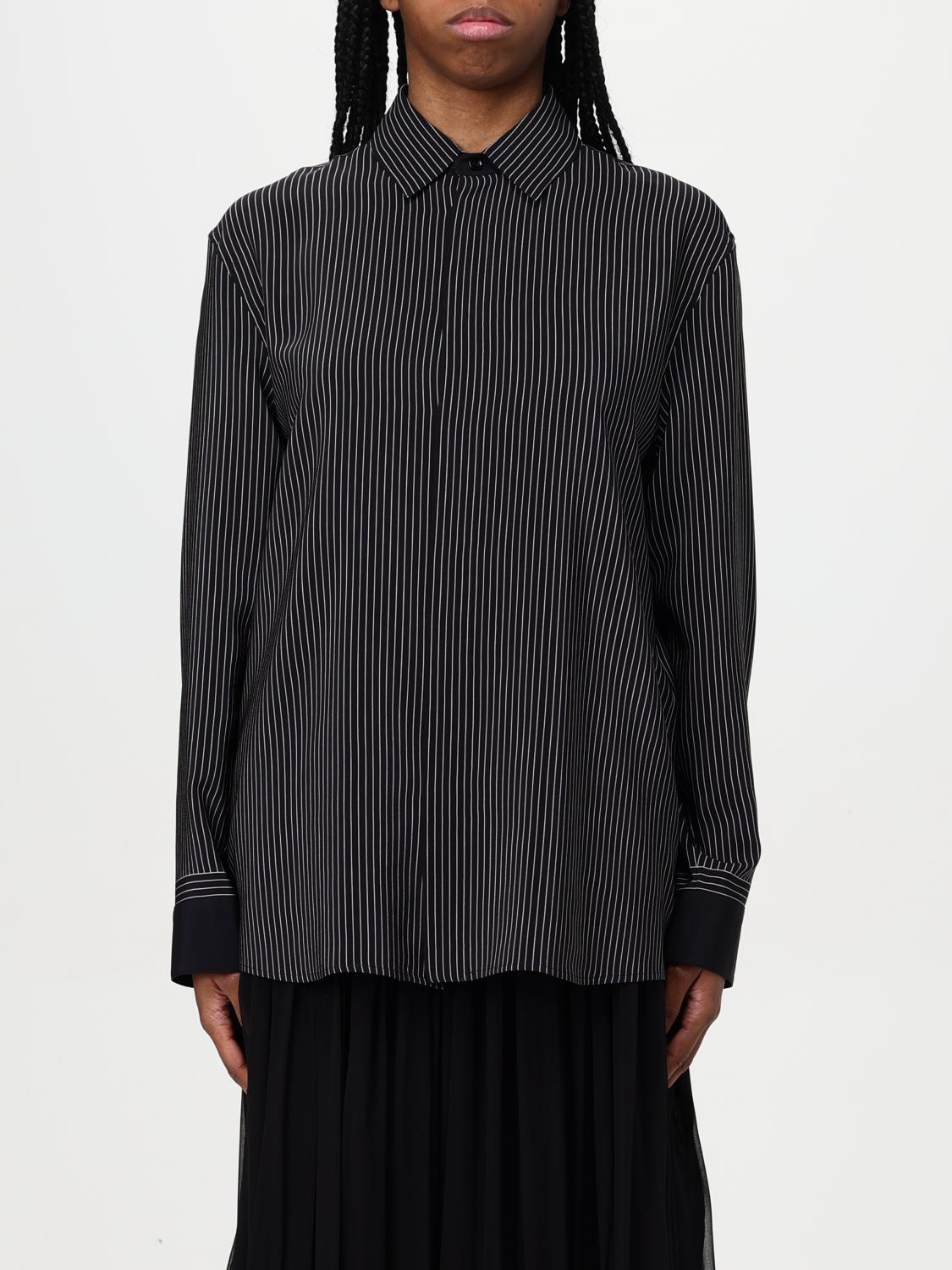 SAINT LAURENT Camicia in seta a righe