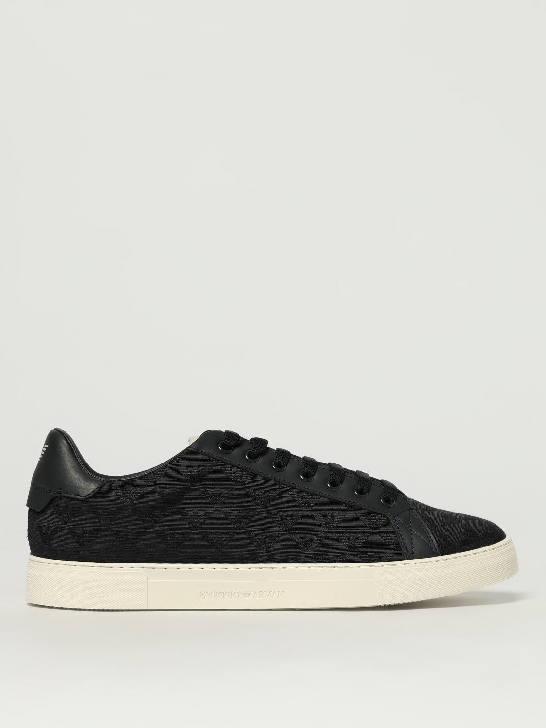 Emporio Armani Sneakers  Men Color Blue In Black