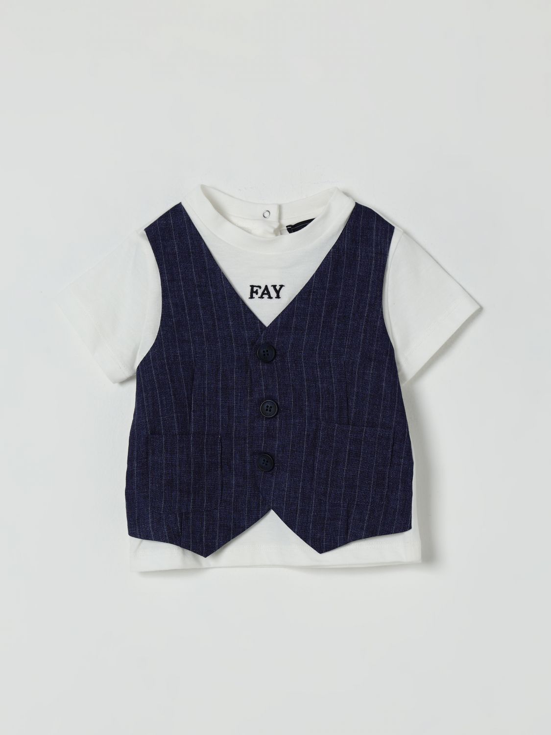 Fay Junior T-shirt  Kids Color Ivory
