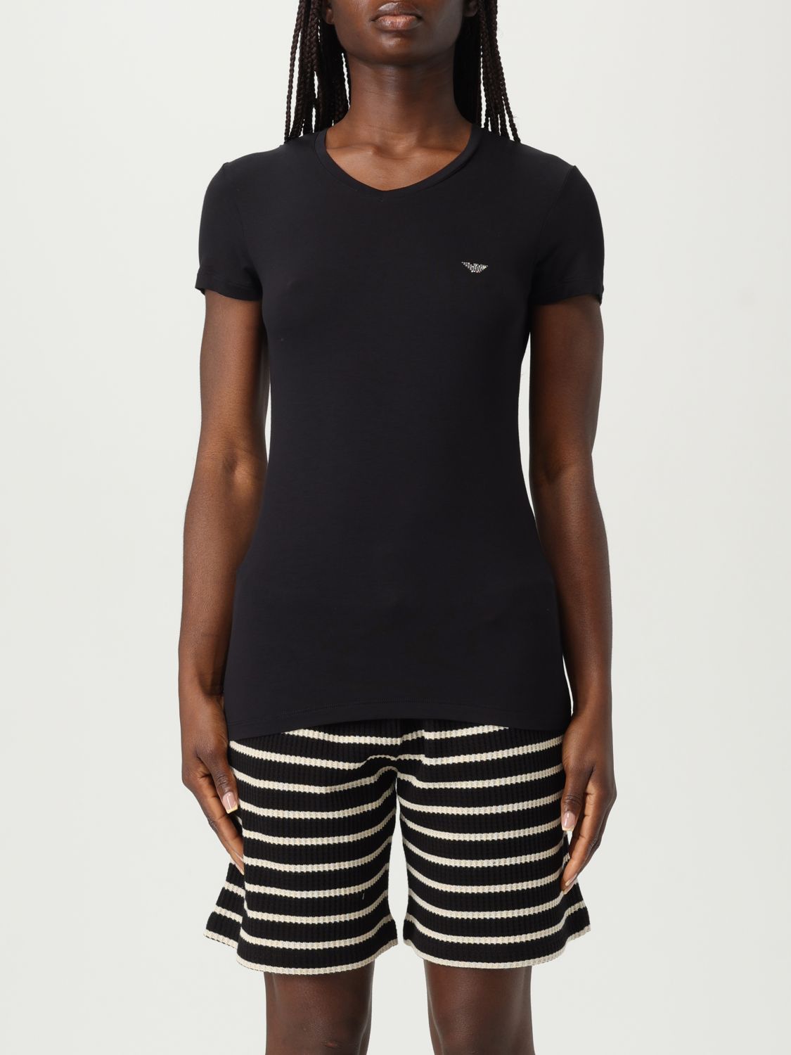EMPORIO ARMANI T-SHIRT EMPORIO ARMANI WOMAN COLOR BLACK G80510002