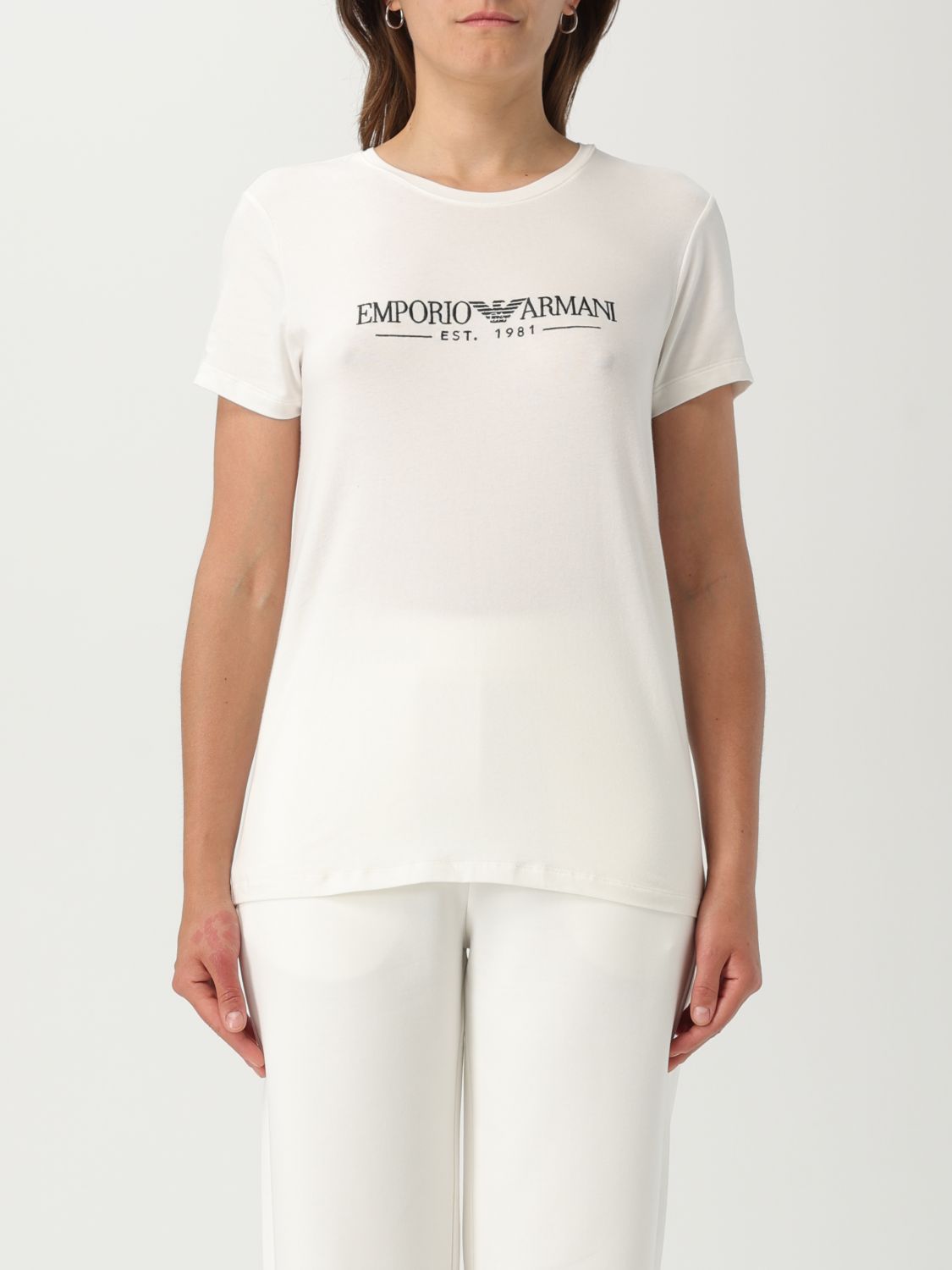 EMPORIO ARMANI T-SHIRT EMPORIO ARMANI WOMAN COLOR WHITE G80516001
