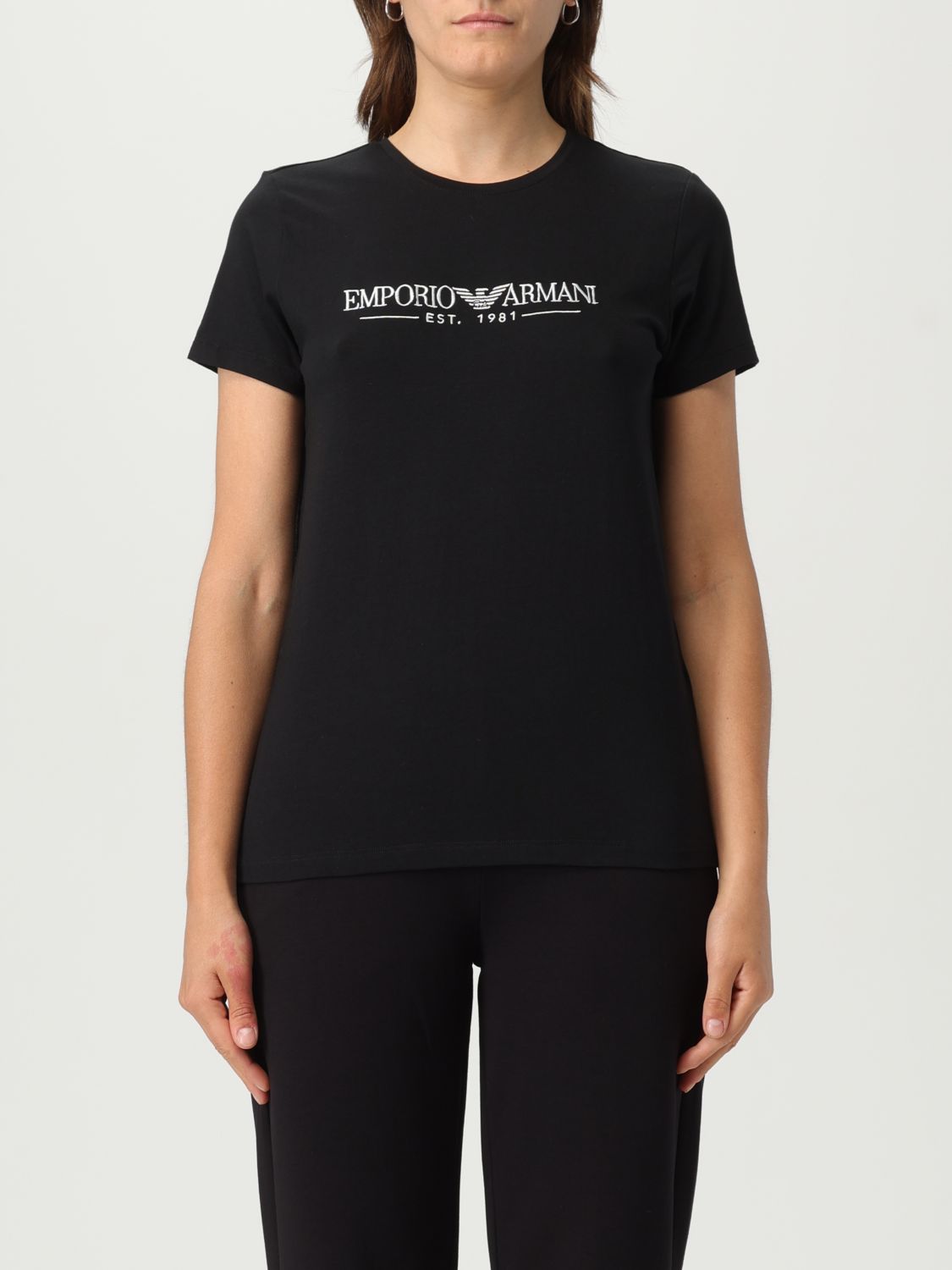 EMPORIO ARMANI T-SHIRT EMPORIO ARMANI WOMAN COLOR BLACK G80516002