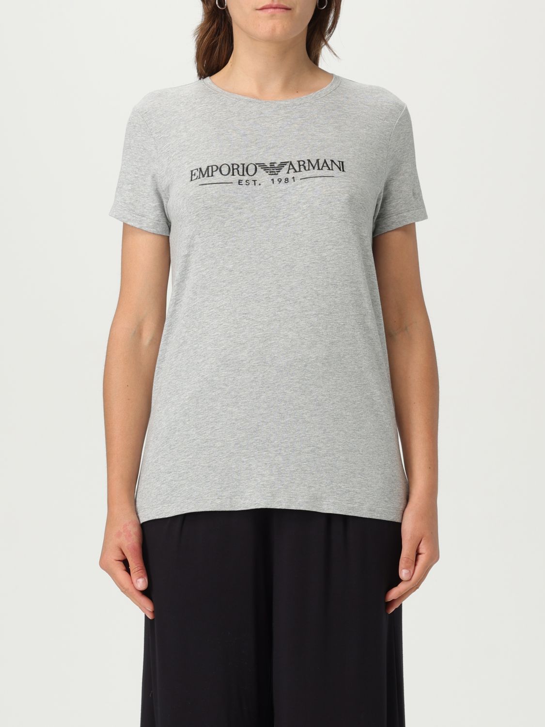 EMPORIO ARMANI T-SHIRT EMPORIO ARMANI WOMAN COLOR GREY G80516020