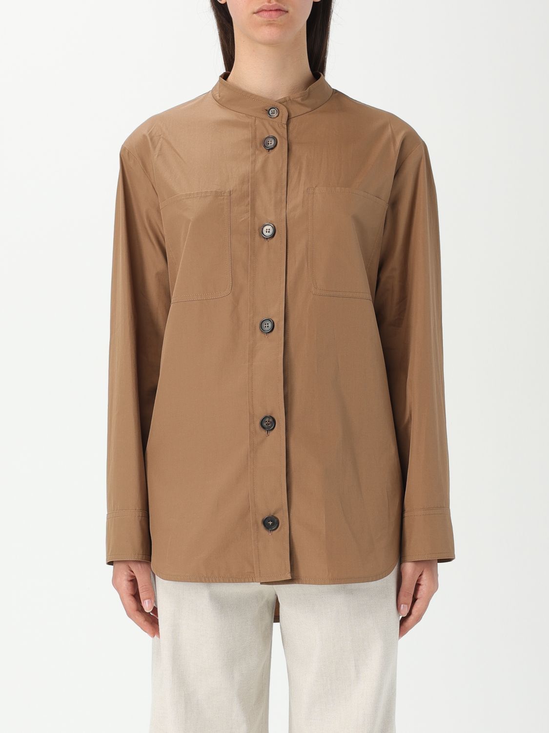 Shop 's Max Mara Shirt Woman Color Camel In キャメル