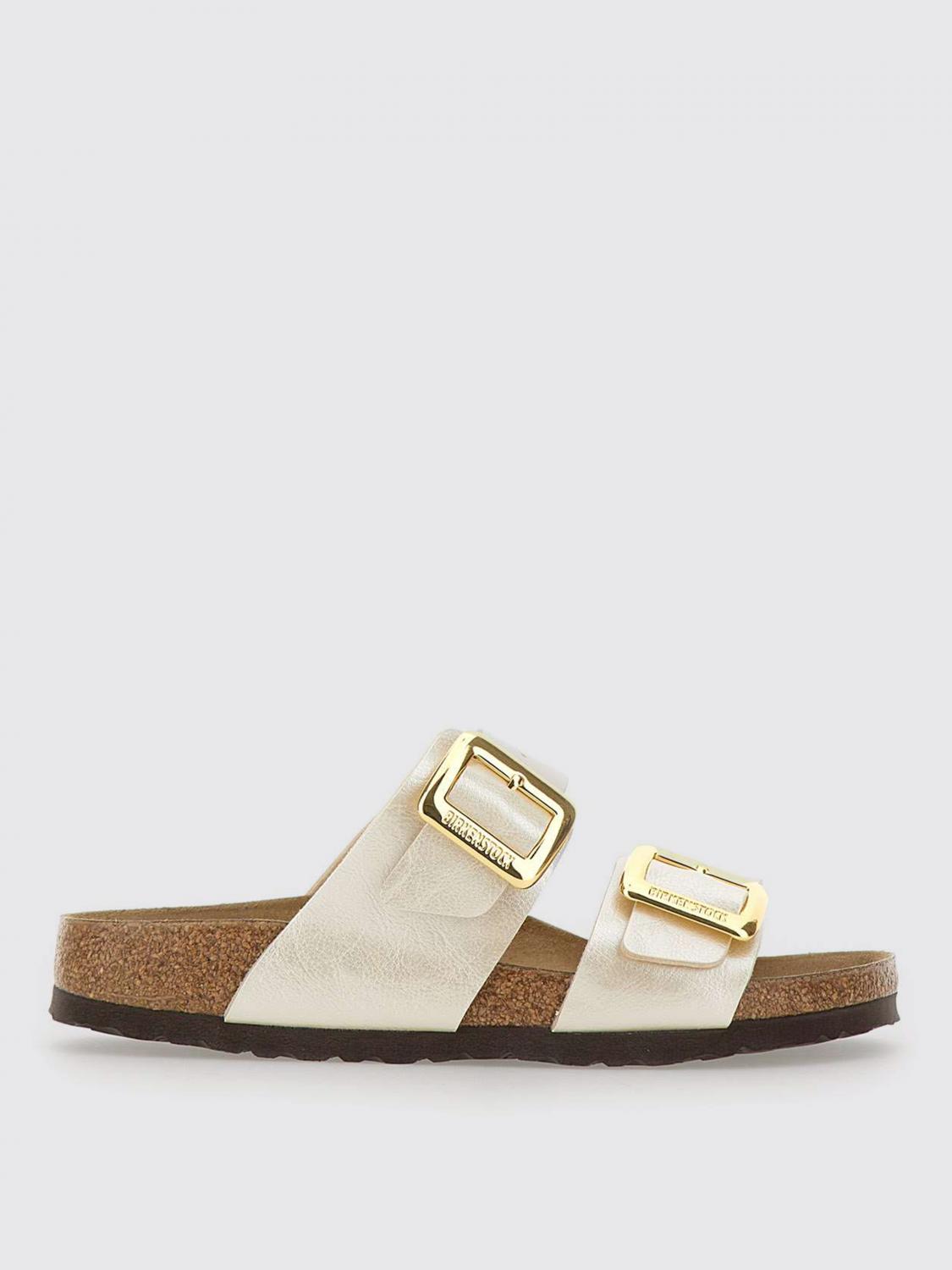 Birkenstock Slippers Sydney Cushion Buckle In White