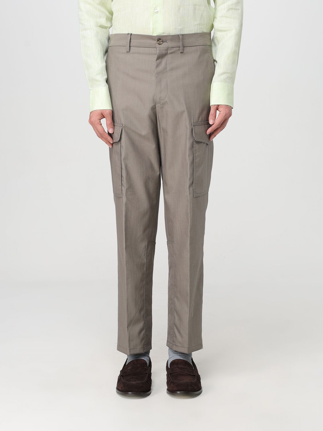 Etro Pants  Men Color Dove Grey In Brown