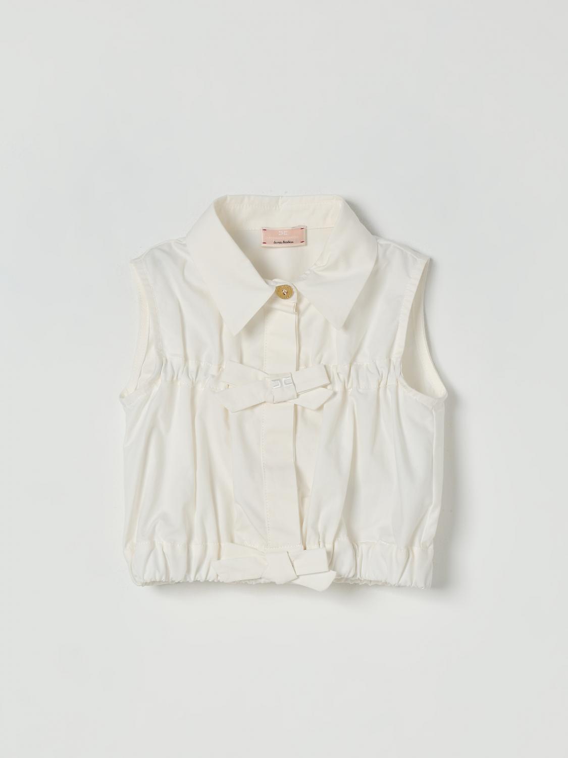 Elisabetta Franchi La Mia Bambina Shirt Kids Color Yellow Cream