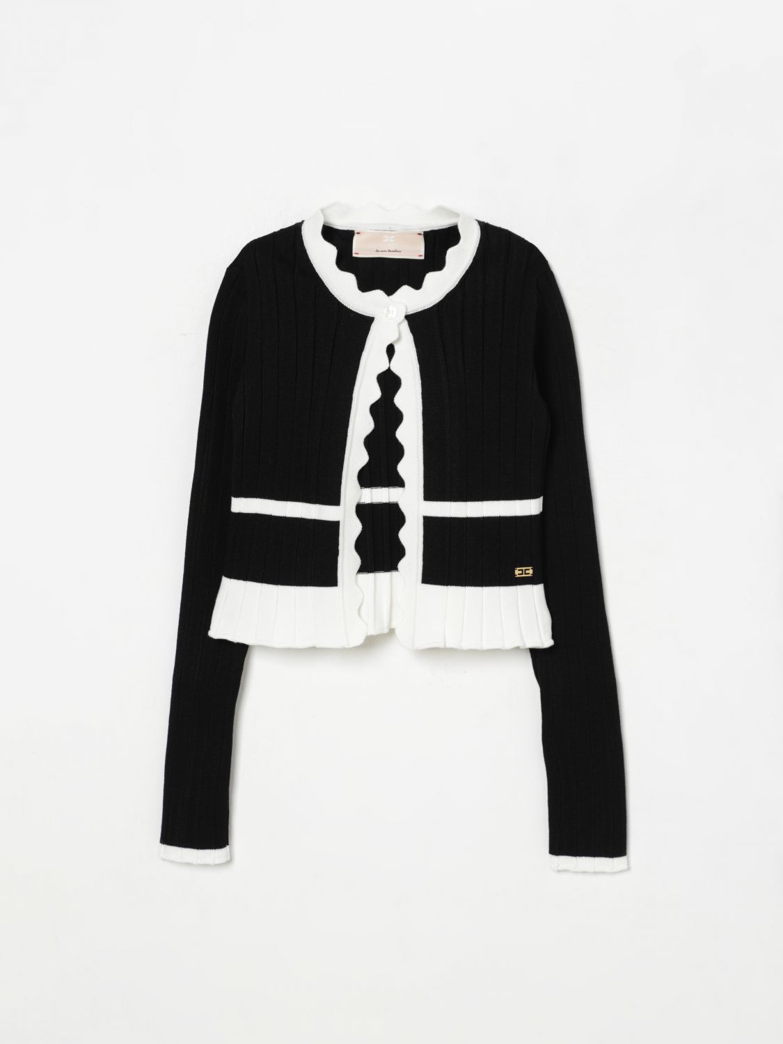 Shop Elisabetta Franchi La Mia Bambina Jacket Kids Color Black