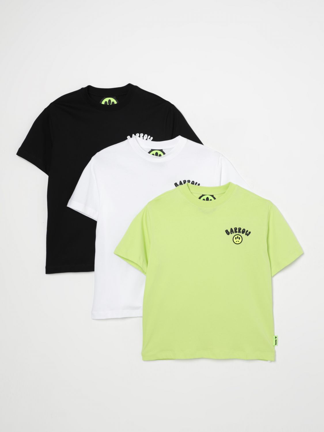Barrow Logo-print T-shirts (set Of Three) In White