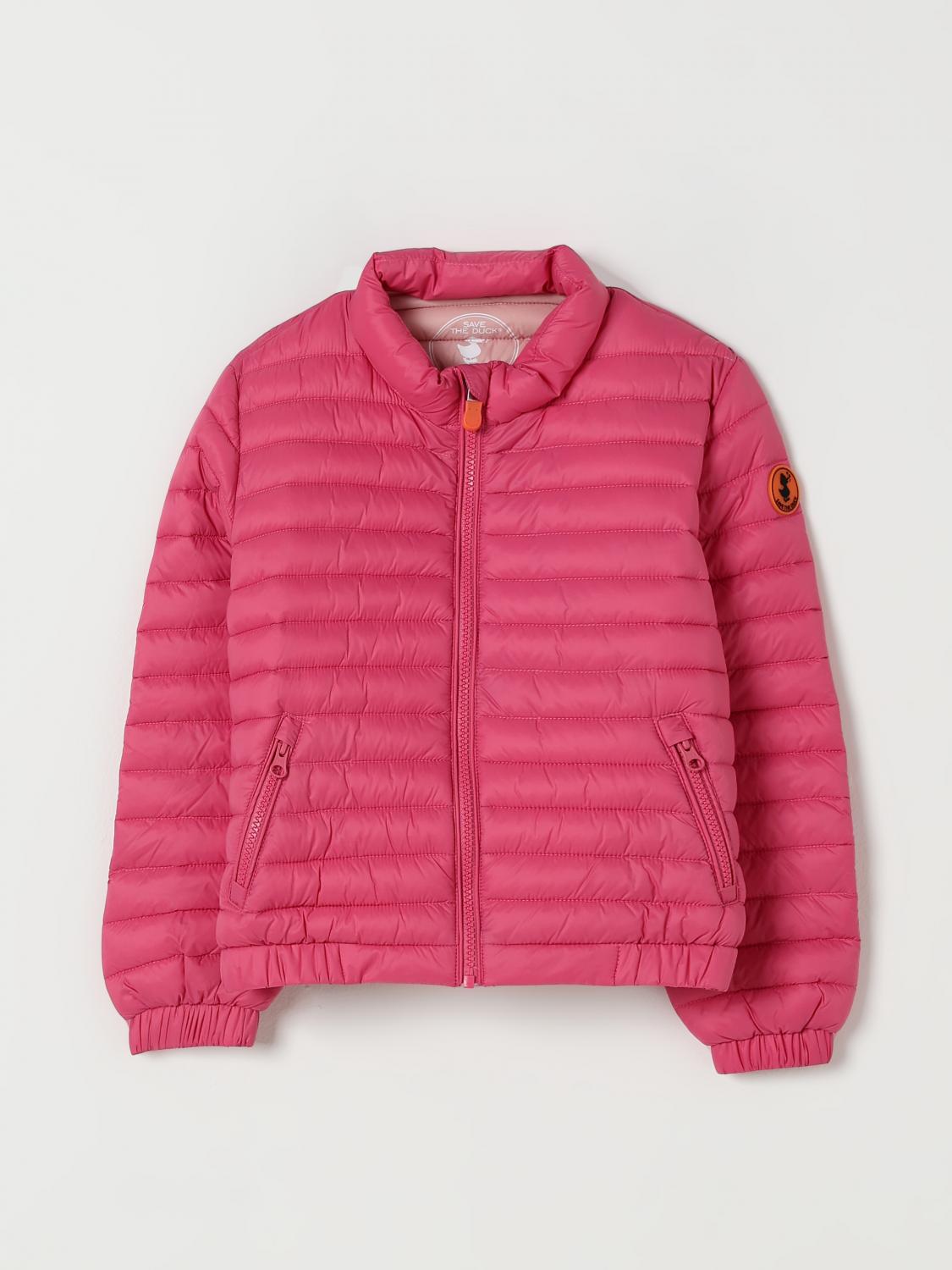 Save The Duck Coat Kids Color Pink In Pink