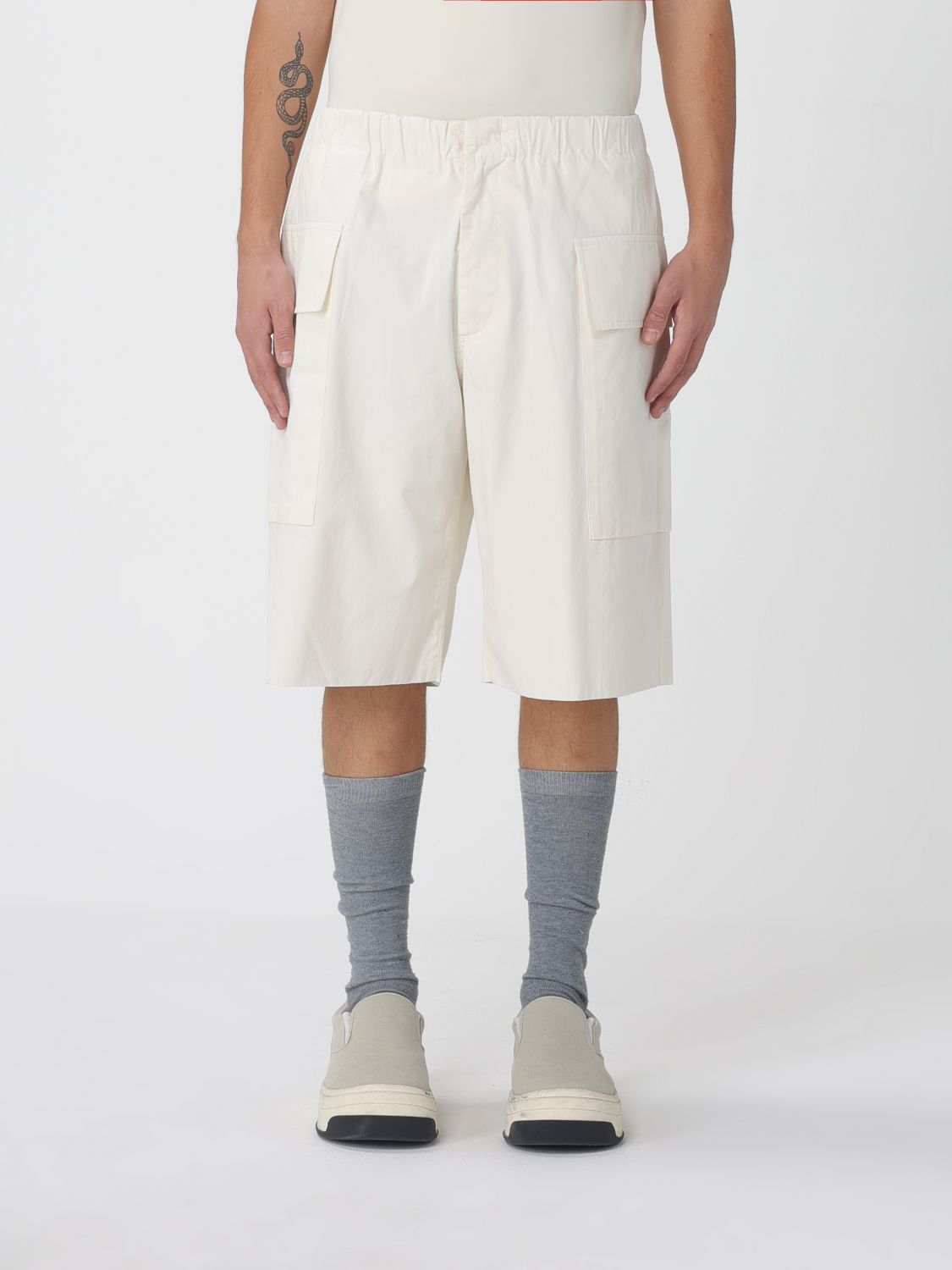 Jil Sander JIL SANDER Shorts Men color White　JIL SANDER ショーツ メンズ カラー ホワイト