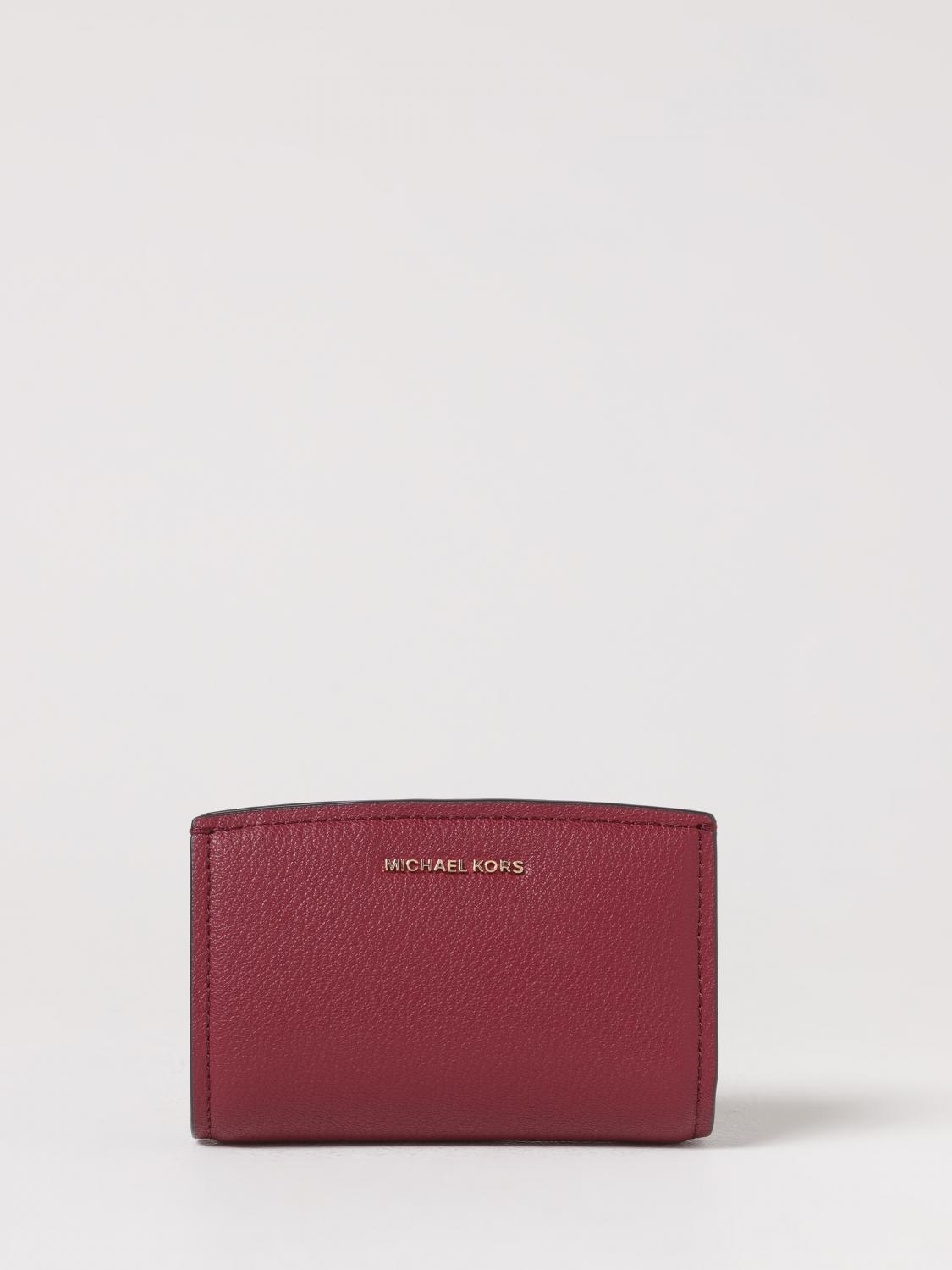 Michael Kors Wallet  Woman Color Burgundy In Burgundy