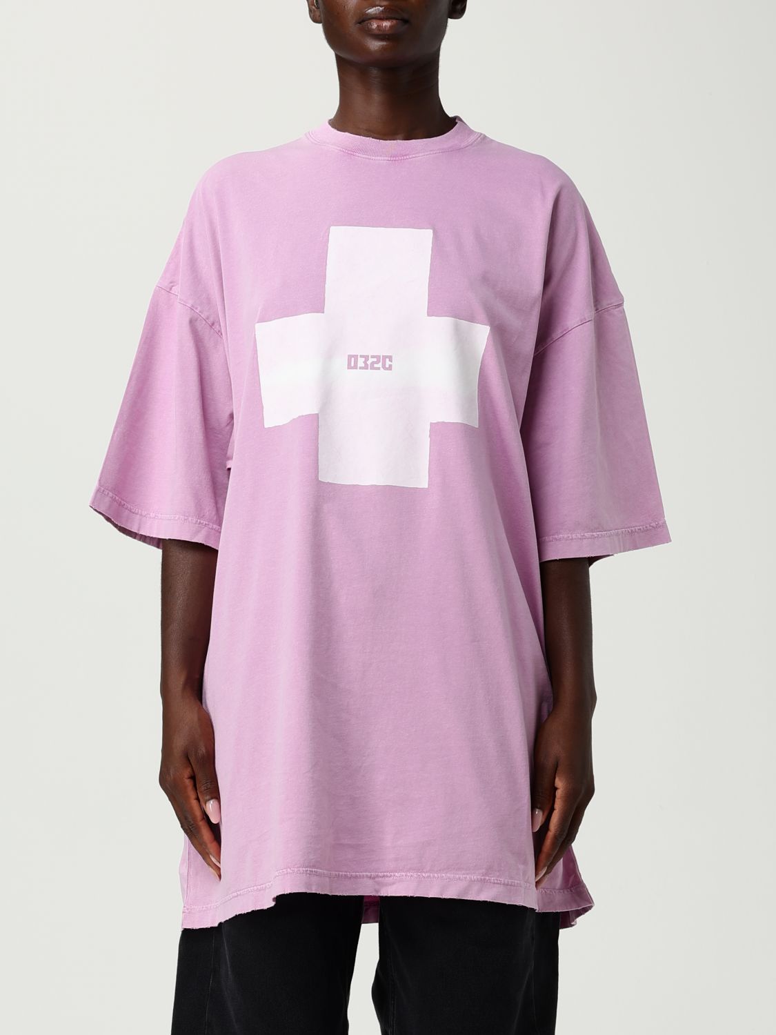 032c Pink Point Zero Oversized T-shirt In Purple