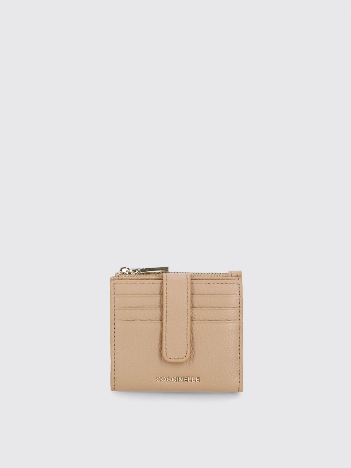 Coccinelle Metallic Soft Wallet In Brown