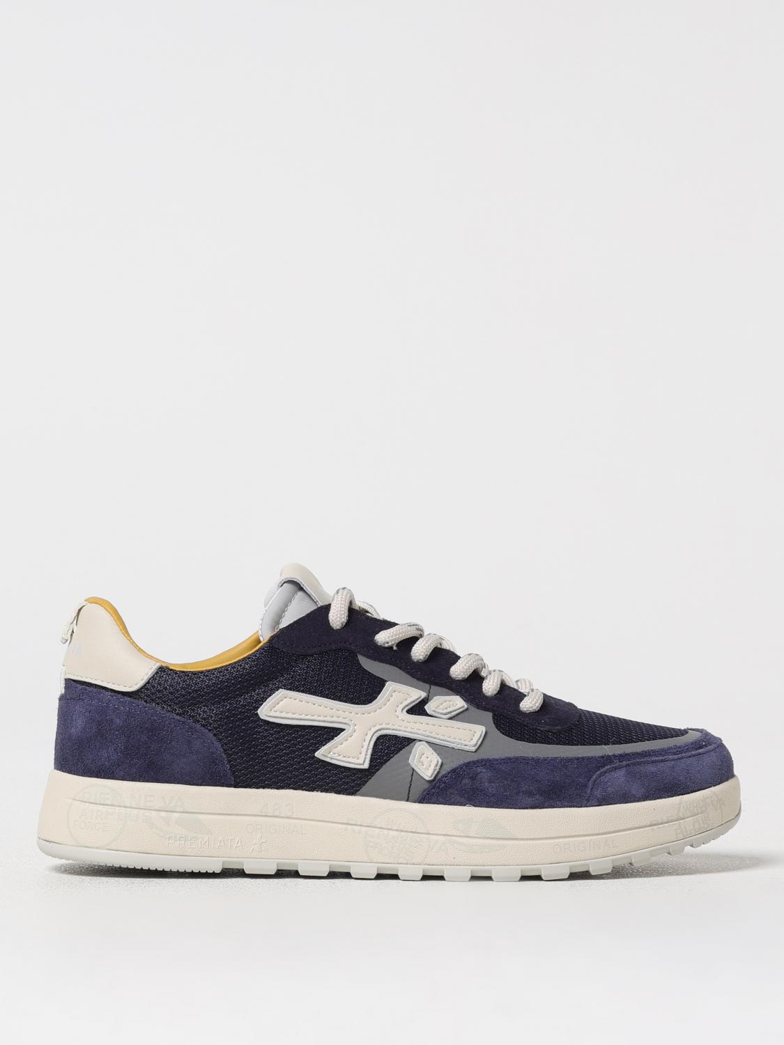 Premiata Blue Low-top Shoes With Resilient Design In Blue