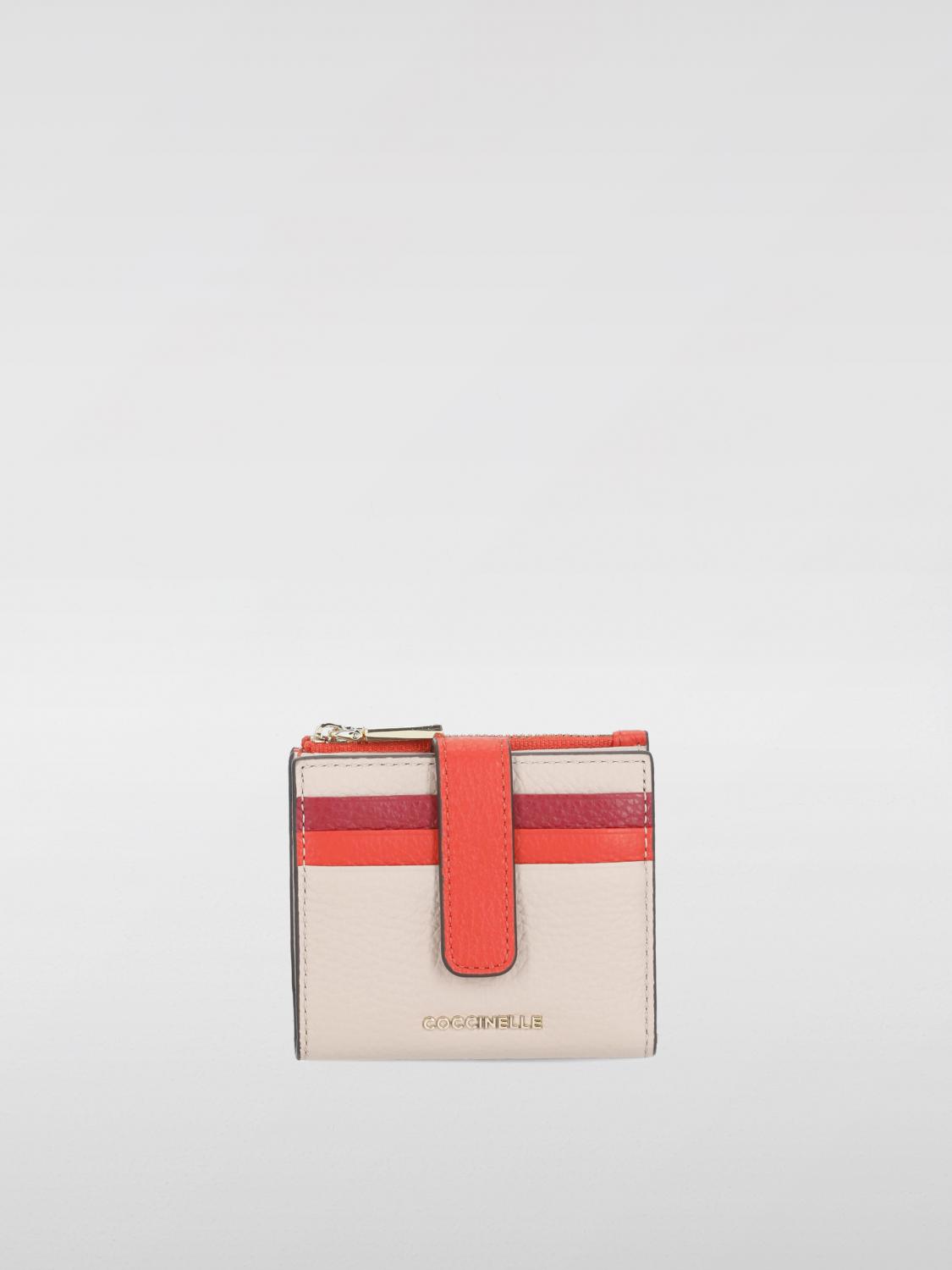 Coccinelle Metallic Tricolor Wallet In Multicolor